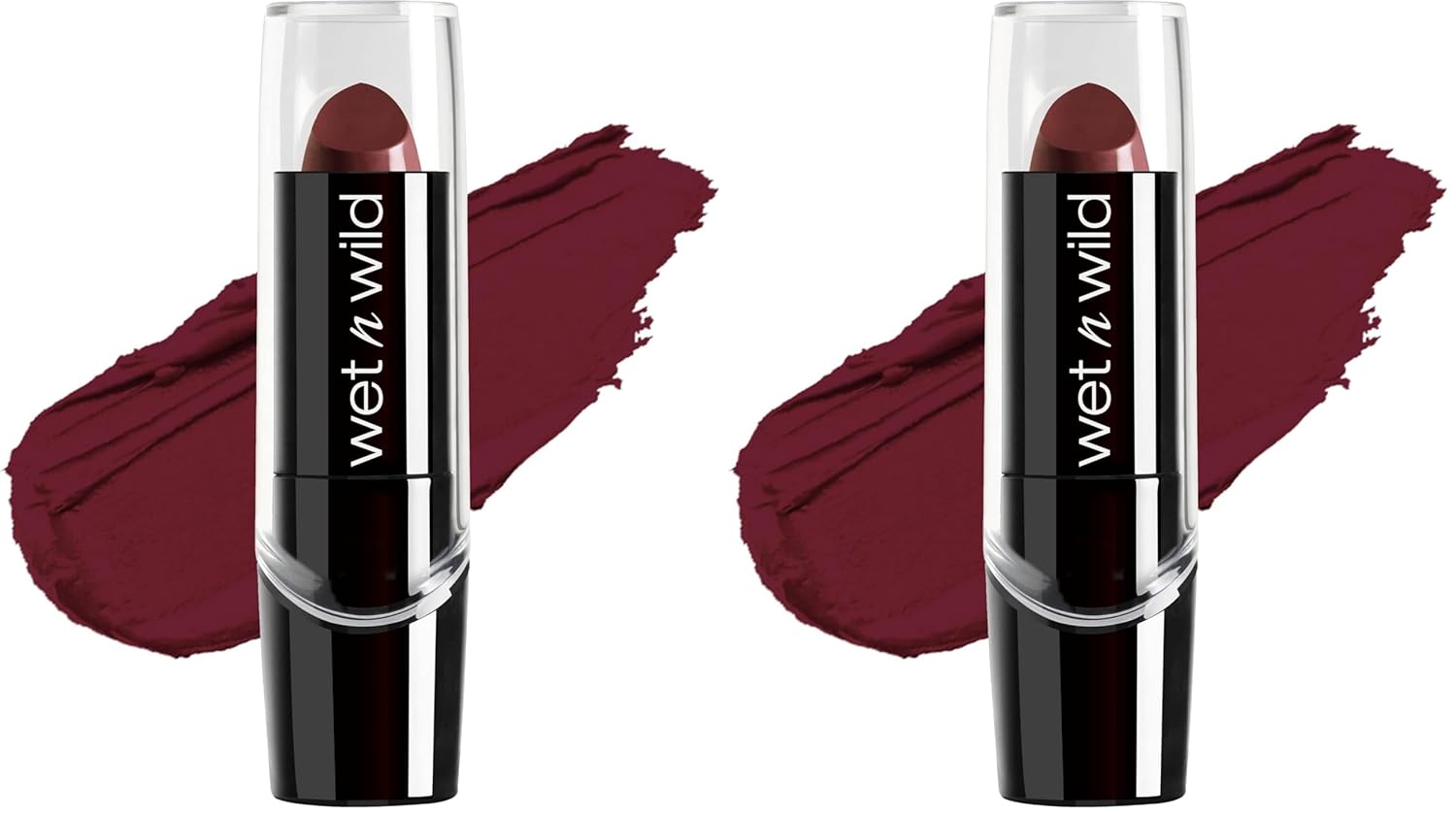 wet n wild Silk Finish Lipstick, Hydrating Rich Buildable Lip Color, Formulated with Vitamins A,E, & Macadamia for Ultimate Hydration, Cruelty-Free & Vegan - Just Garnet