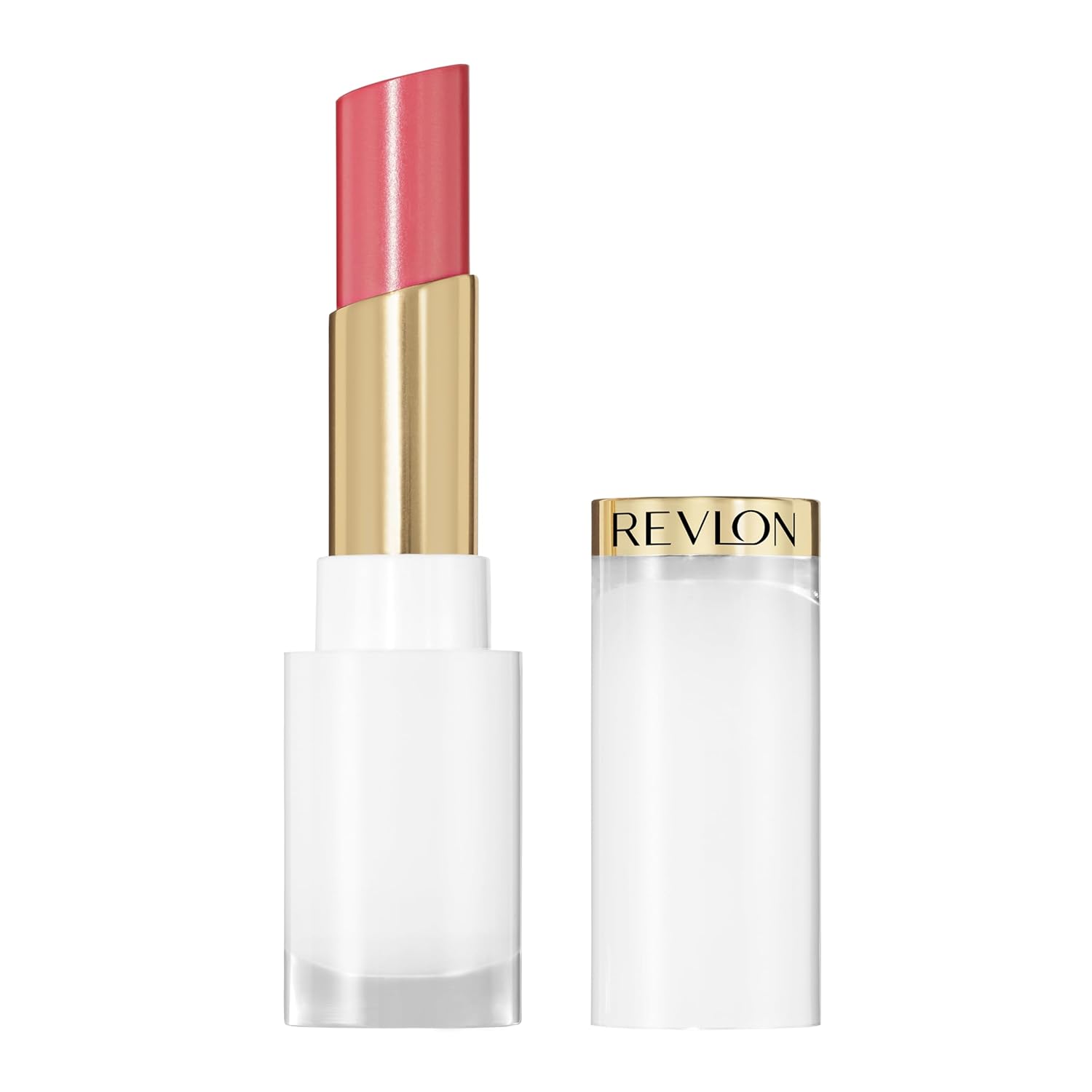 REVLON Super Lustrous Glass Shine Balm Gift Set, 3-Piece, Lipstick Multipack, Hydrating Tinted, Sheer Glossy Finish, 003 Honey Shine, 008 Rum Raisin, 006 Girly Swirly