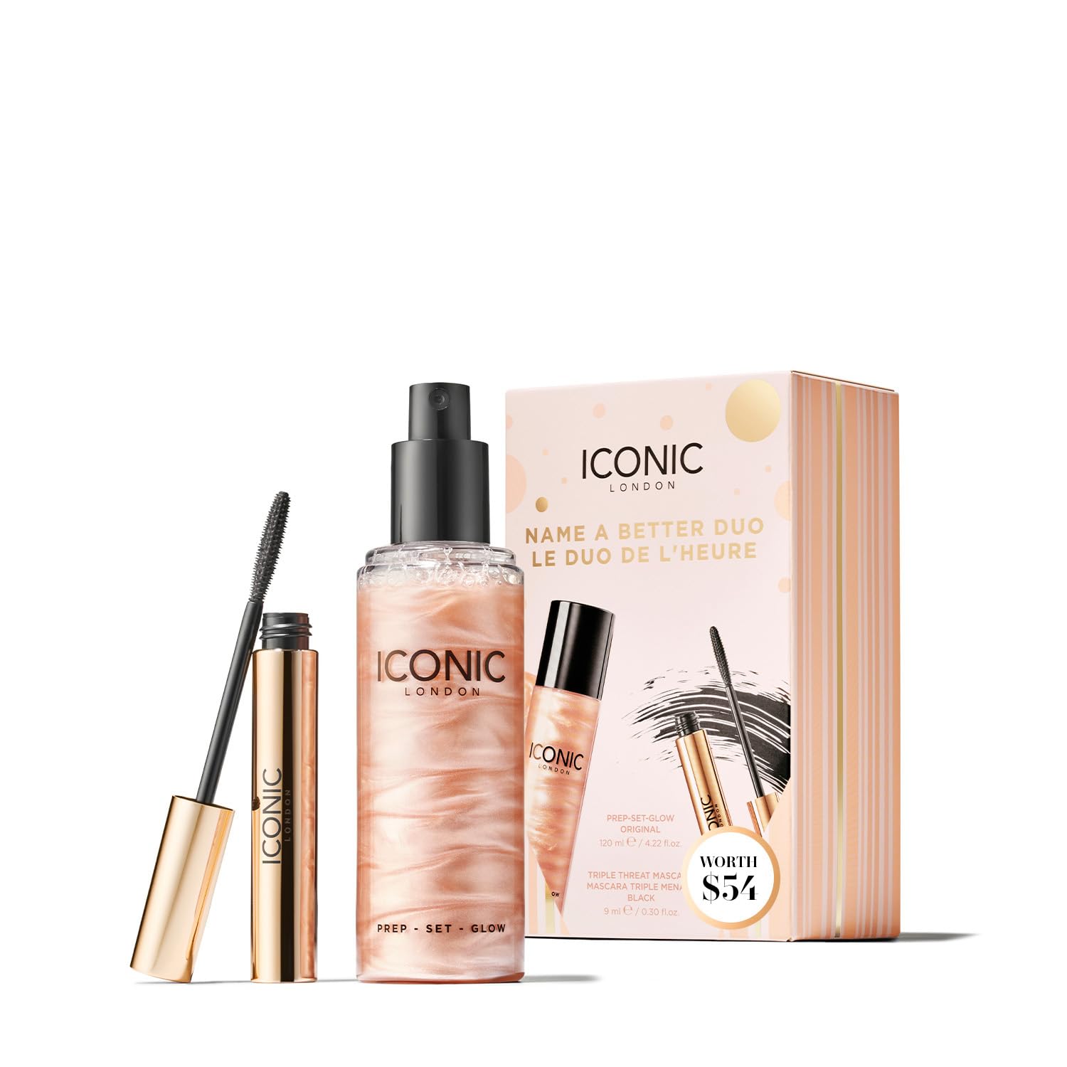 ICONIC LONDON Makeup Set for Natural Glow and Radiant Highlight, Perfect for Stocking Stuffers, Travel-Friendly, Cruelty-Free, Vegan Makeup
