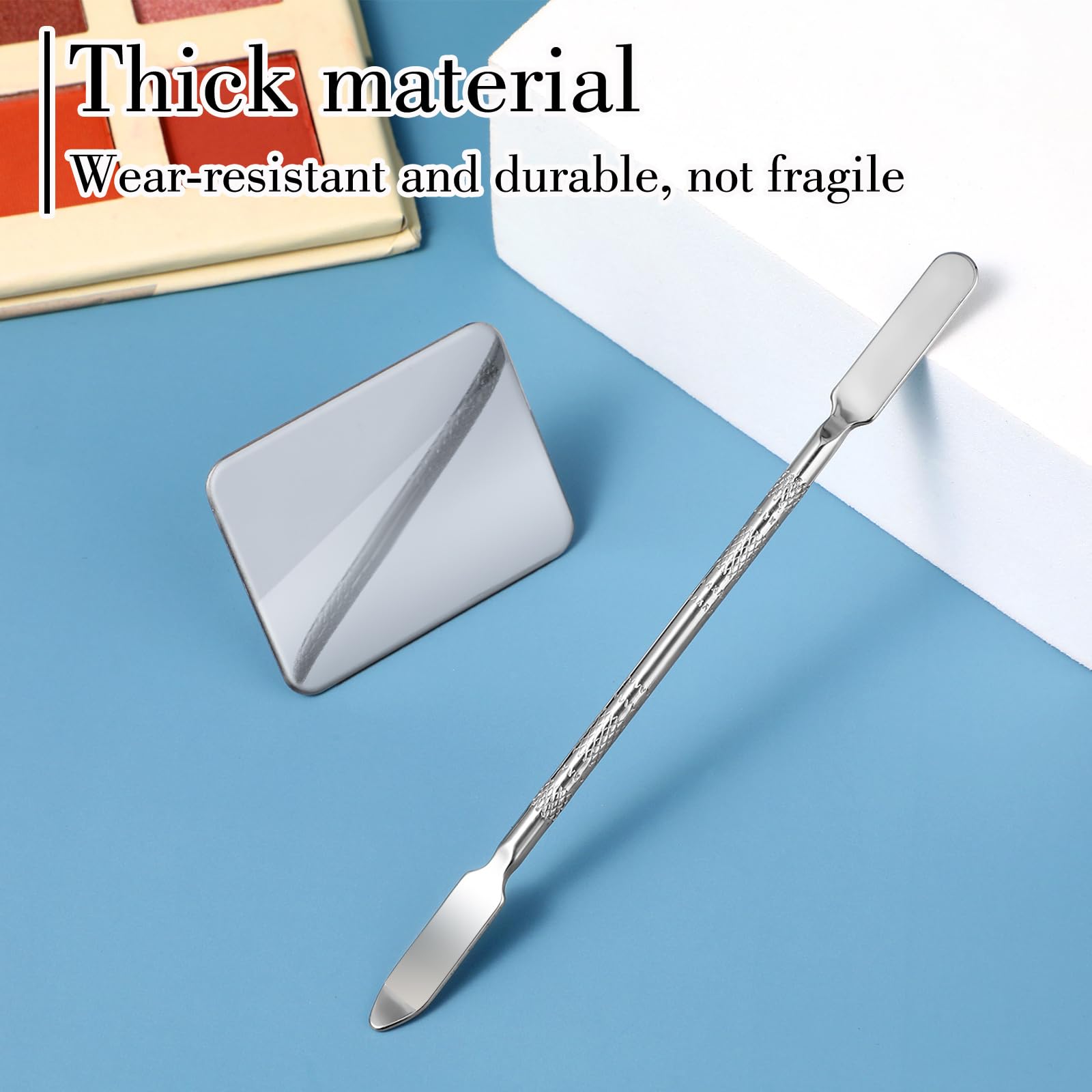 Abeillo Makeup Mixing Palette, Foundation Spatula, Stainless Steel, Nail Art Palette