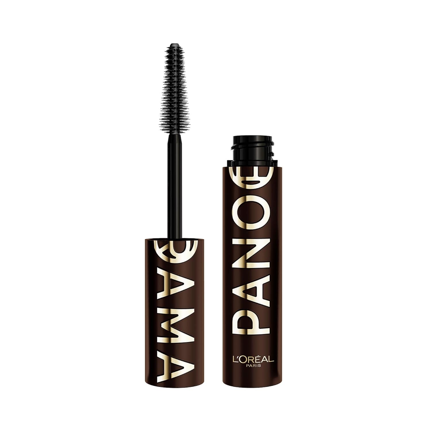 L'Oreal Paris Voluminous Panorama Mascara, Volumizing and Lengthening Mascara, Washable Longwear and Smudge Resistant Make Up, Blackest Black, 0.33 Fl Oz