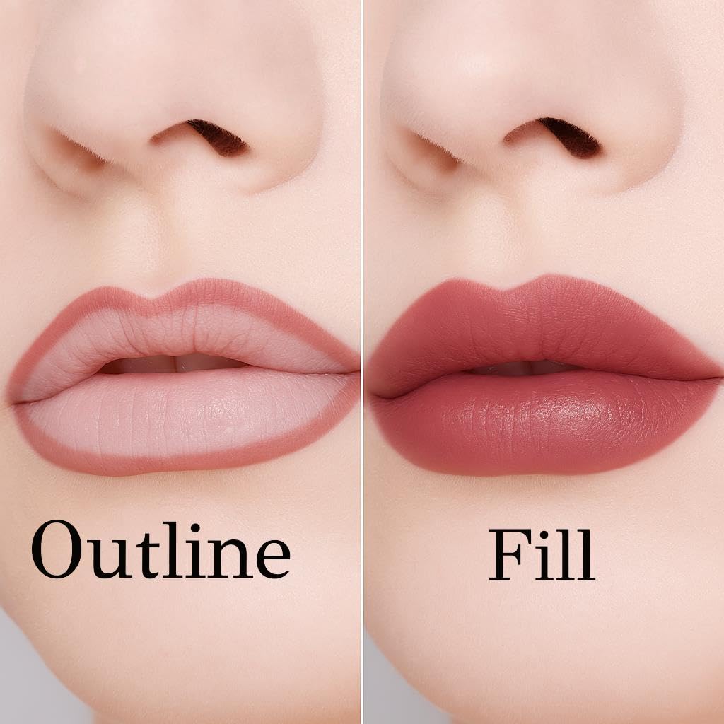 ETUDE Dear Darling Marker Tint #10 Sweet Cinnamon | Hydrating & Long Lasting Lip Stain | High Pigmented Lip Maker with Easy Drawing Tip | Korean Daily Lip Tint, Korean Makeup, Kbeauty