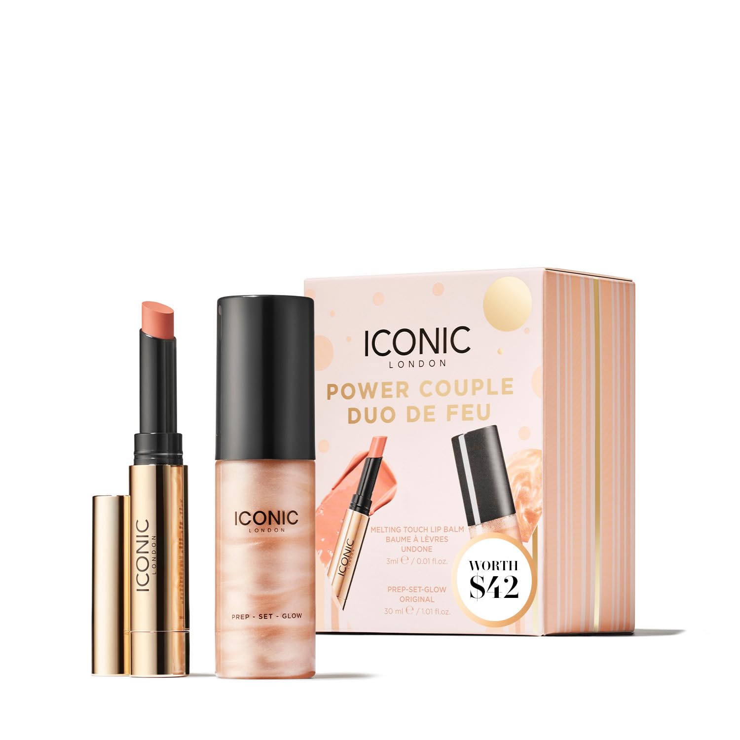 ICONIC LONDON Makeup Set for Natural Glow and Radiant Highlight, Perfect for Stocking Stuffers, Travel-Friendly, Cruelty-Free, Vegan Makeup