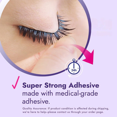 Lash Adhesive for Eyelash Extension Glue, Waterproof False Lash Glue for Sensitive Eyes, K Beauty Fake Lashes for Sweat Resistant Eyelash Adhesive, Medical Grade, Made in Korea, Clear EX 552