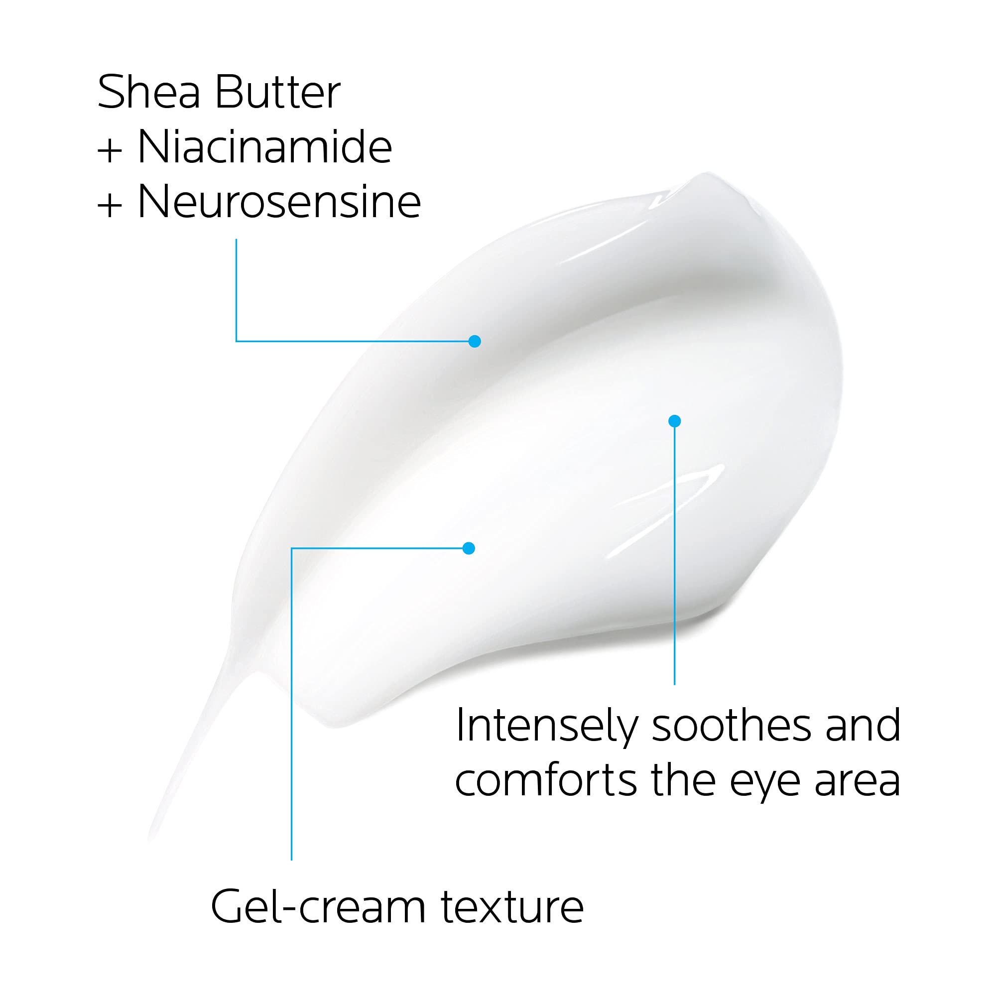 La Roche-Posay Toleriane Dermallergo Eye Cream Soothing Repair Moisturizer, Soothes and Comforts Sensitive Skin, Allergy Tested, Fragrance Free, Alcohol Free, Formerly Toleriane Ultra Eyes