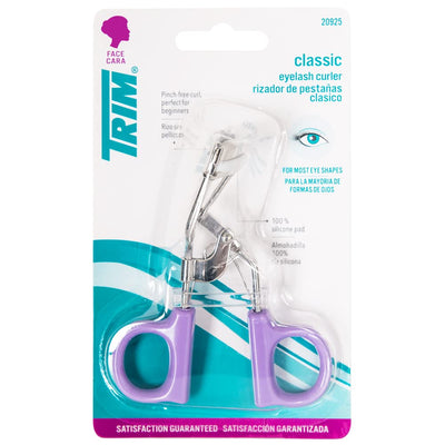 Trim Classic Eyelash Curler - Professional Makeup Tool Creates Eye-Opening & Lifted Lashes - 100% Silicone Cushioned Curler Pad - Made with Stainless Steel - Pinch Free Curl