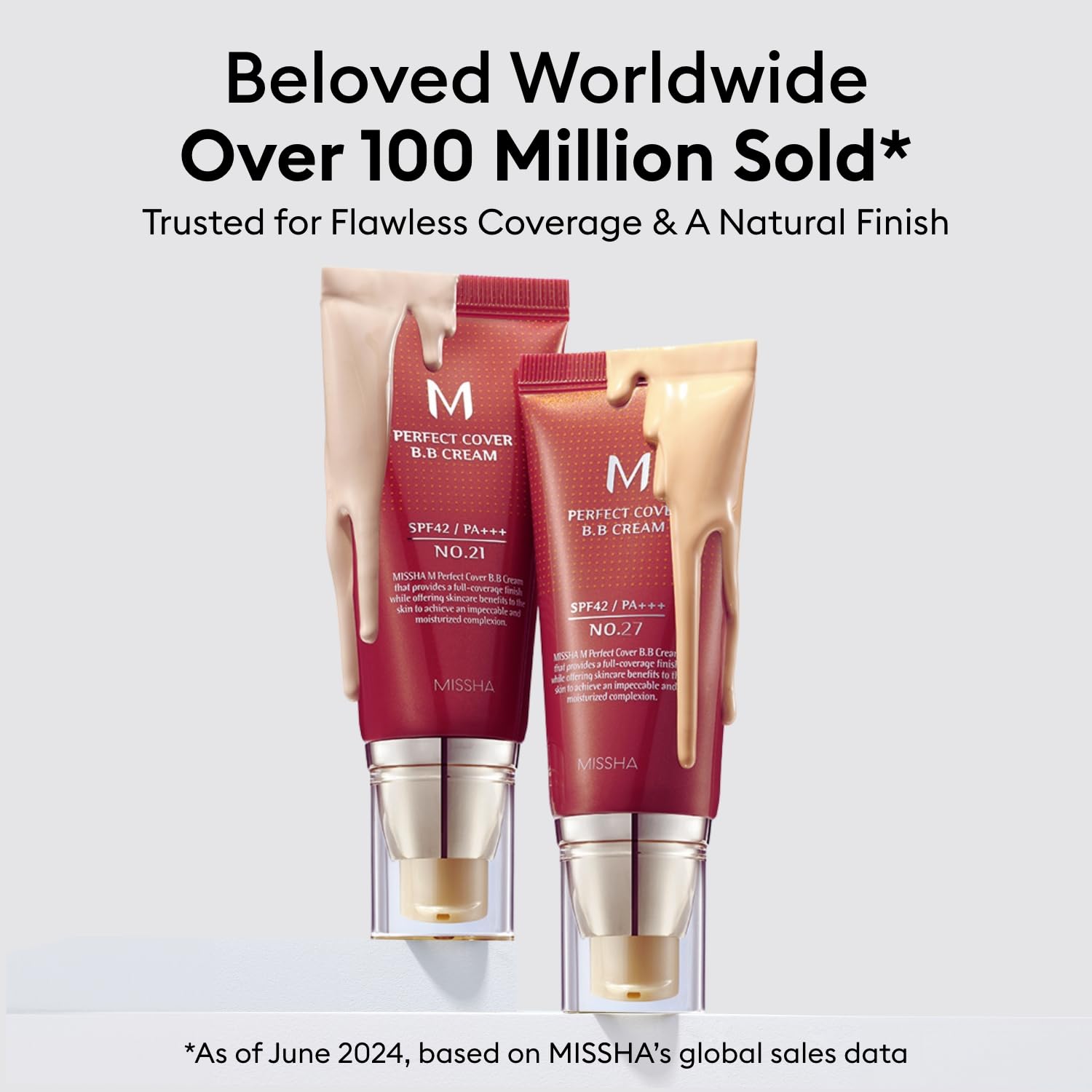 MISSHA BB Essentials Kit M Perfect Cover BB Cream No.23 Natural Beige SPF 42 PA+++ 1.69 oz & M BB Boomer 1.35 oz - Lightweight, Multi-Function, High Coverage