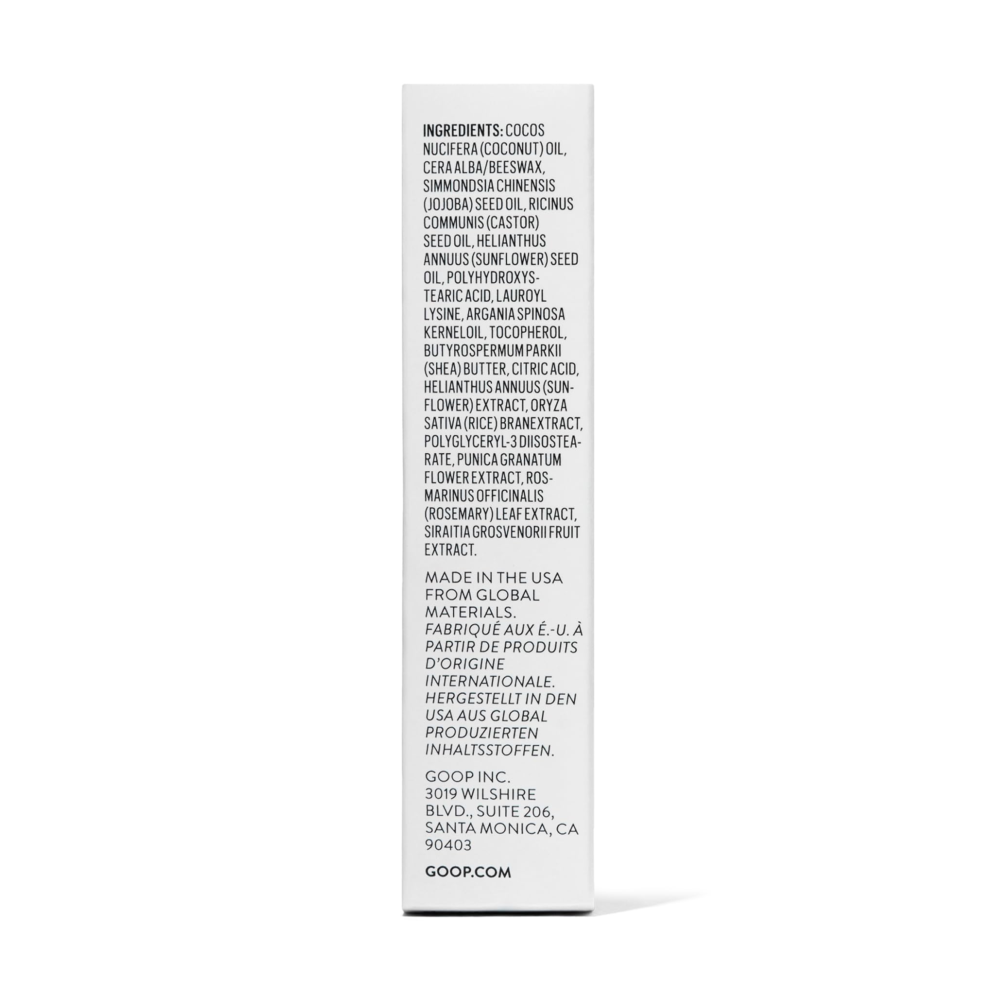 goop Beauty Clean Lip Balm | Dry Lips Treatment | Coconut Oil, Pomegranate Extract, & Shea Butter | Petroleum Free | 0.16 oz