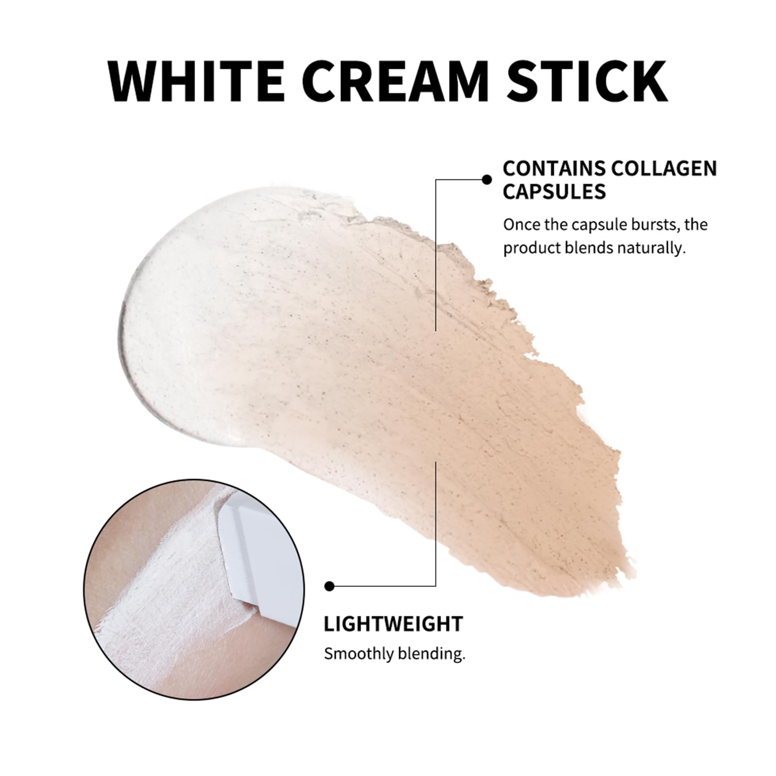 Double-head Blanc Cover Cream Stick, Color Changing Foundation Stick