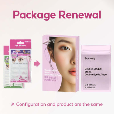 Eye Charm Double Eyelid Tape Hooded Eye Lift – Eyelid Tape Face Tape Lifting Invisible –Droopy Eyelid Lifter Eye Lid Strips for Hooded Eyes (Double Sided 3mm 220p), Clear