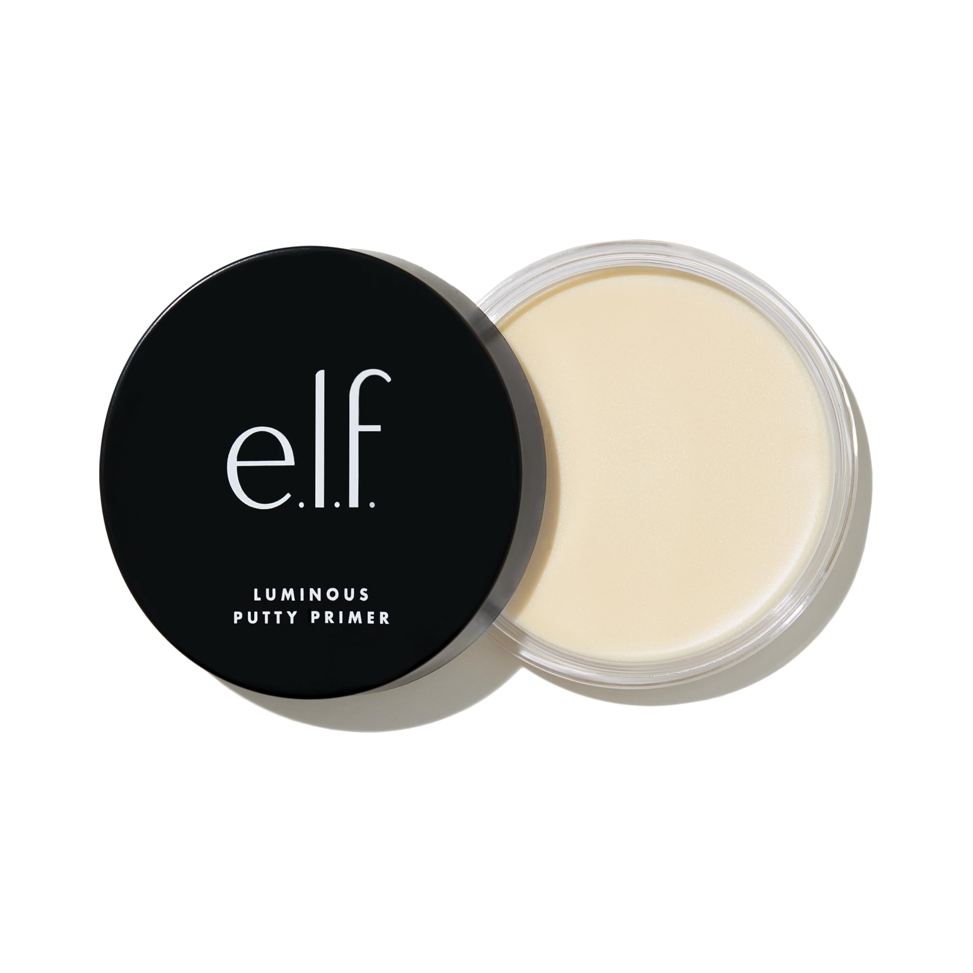 e.l.f. Luminous Putty Primer, Skin Perfecting, Lightweight, Silky, Long Lasting, Hydrates, Creates a Smooth Base, Illuminates, Plumps, Infused with hyaluronic acid, 0.74 Oz