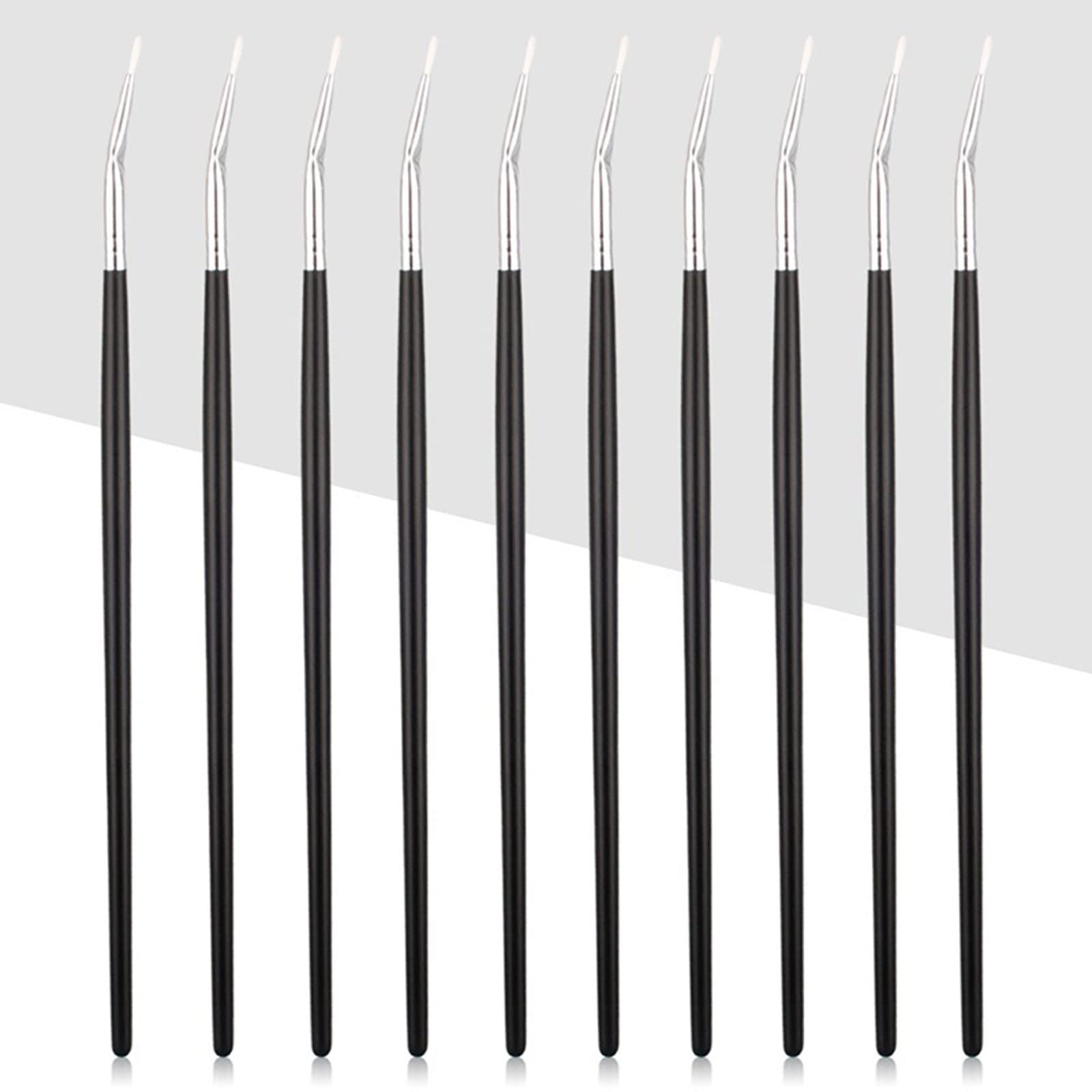 MENGKK Household Cleaning Brushes 1 Pcs Makeup Eyeliner Brush Long Handle Portable Beauty Tools for Women Lady Mixed Eyelash Eyebrow