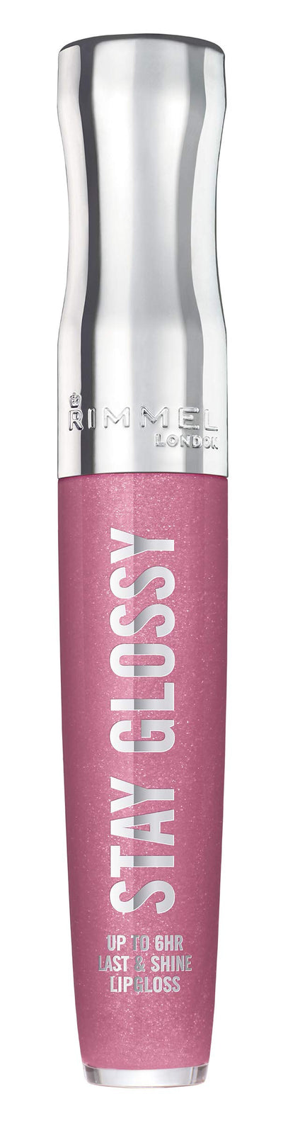Rimmel Stay Glossy Lip Gloss - Non-Sticky and Lightweight Formula for Lip Color and Shine - 030 Cake for Breakfast, .18oz