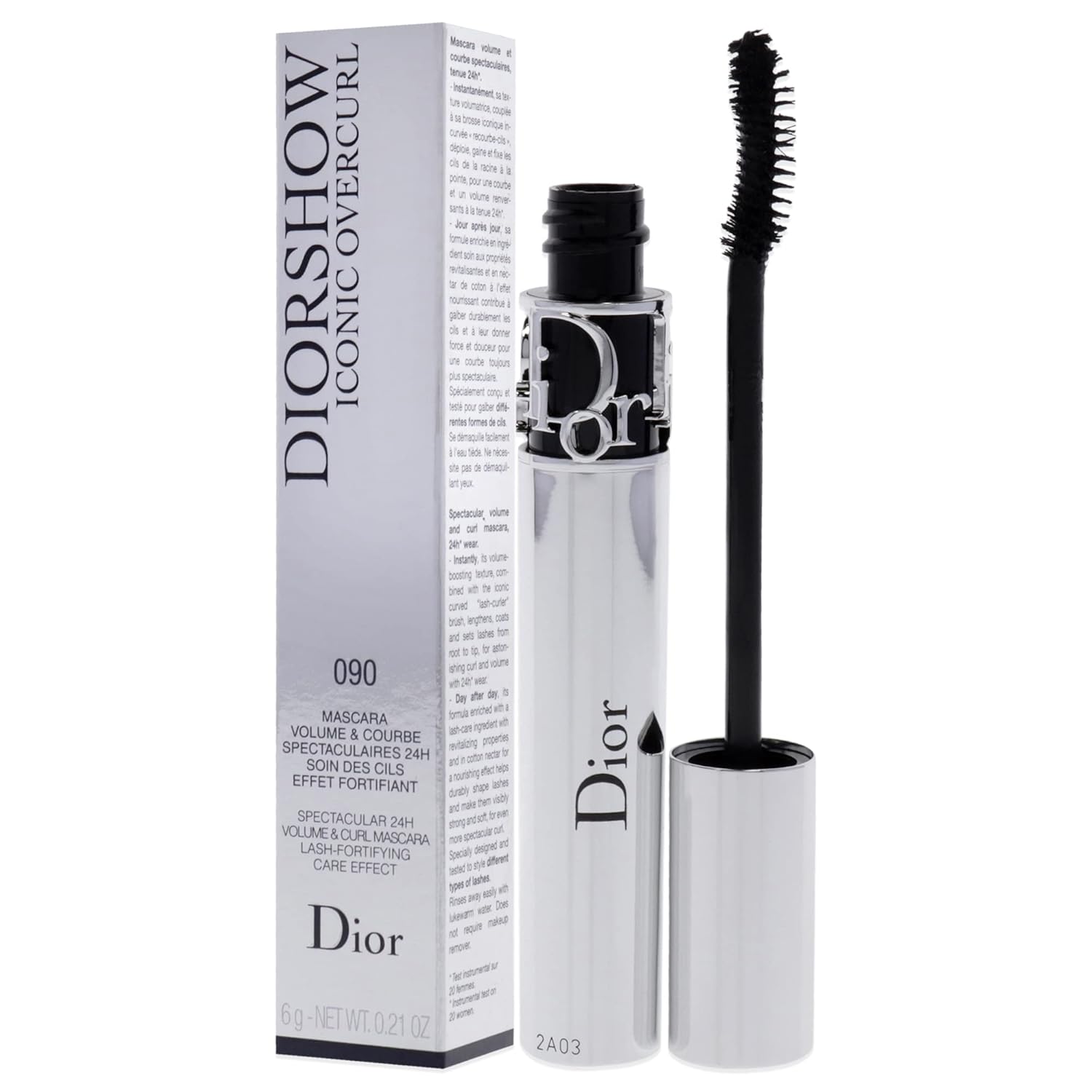 Christian Dior Diorshow Iconic Overcurl Mascara - # 090 Over Black Women Mascara 0.13 oz