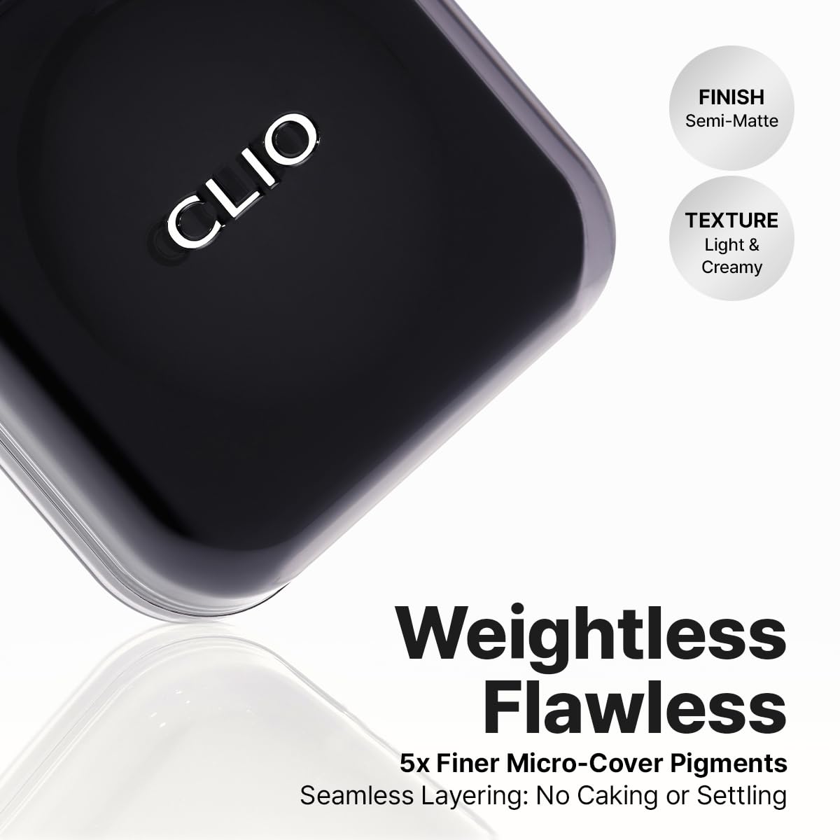 CLIO Kill Cover Founwear Cushion Foundation, Flawless Full Coverage with Matte Finish, Covering Pigmentation and Blemish, Long-Lasting, Creamy Lightweight Texture, Korean Cushion (21N LINEN)