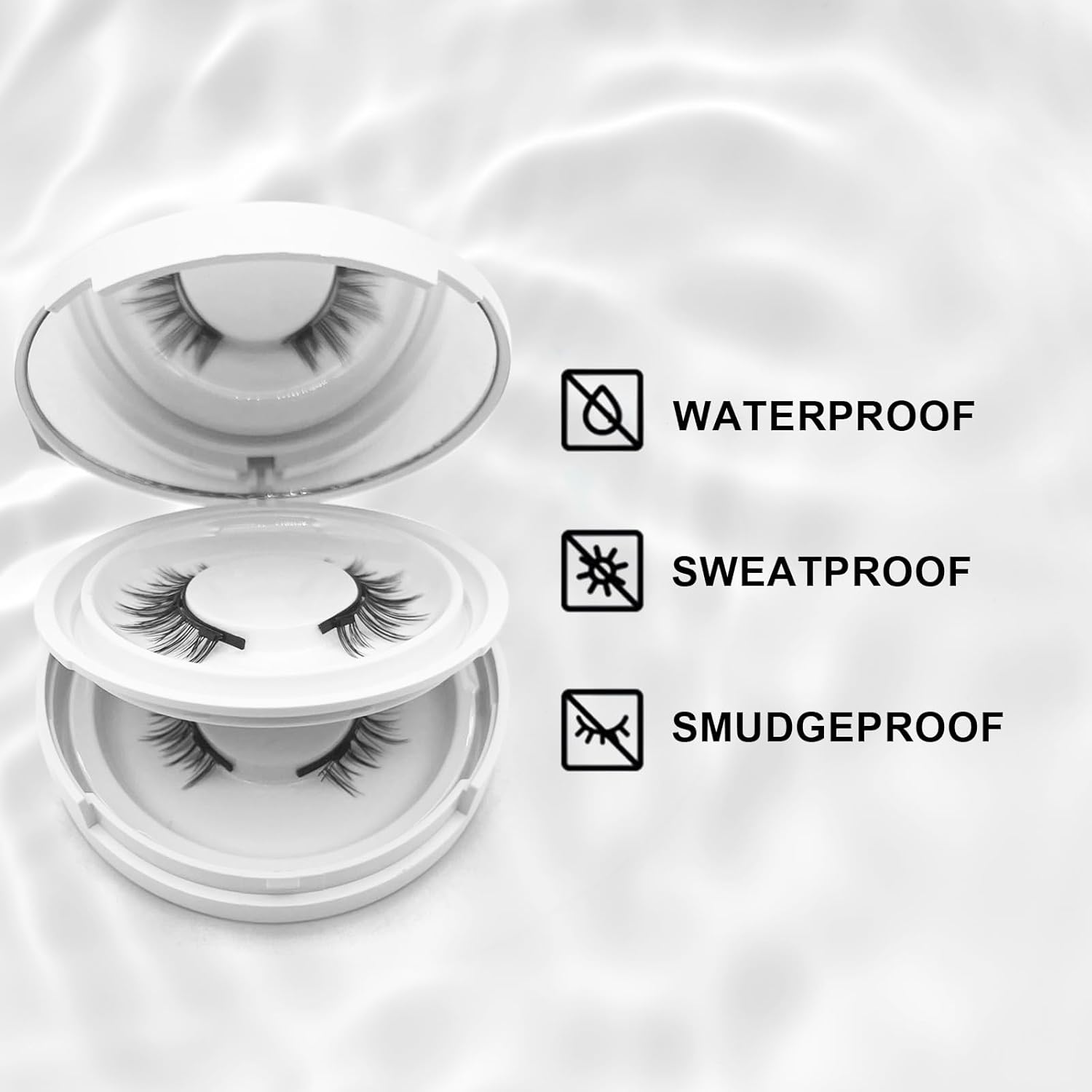 Hunnyfit Magnetic Lashes,2025 New Magnet Eyelashes with Applicator Natural Look,No Glue Needed Reusable Eyelashes Kit for Women(02+04)