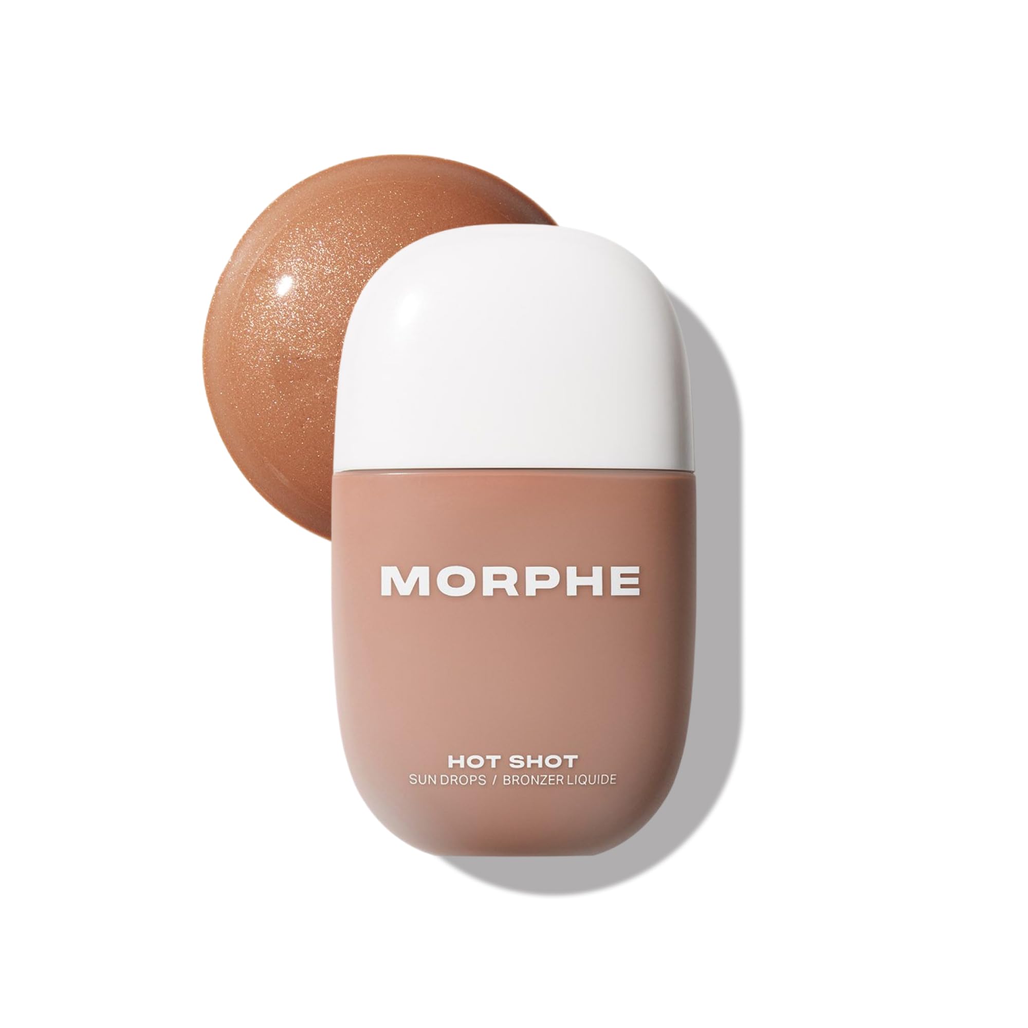 Morphe Hot Shot Sun Bronzing Drops - Waterweight Liquid Bronzer Drops with Niacinamide for Glowing Skin, Hydration & a Natural Radiant Finish - Bronze Bombshell (1 Fl Oz)