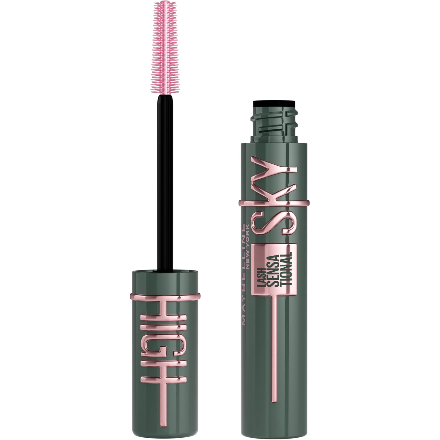 Maybelline Lash Sensational Sky High Washable Mascara Makeup, Volumizing, Lengthening, Defining, Curling, Multiplying, Buildable Formula, Cosmic Black, 1 Count