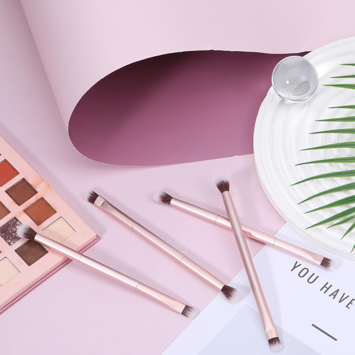 12 Pcs 2 in 1 Eye Makeup Brushes, Sponge Blending Concealer, Eyeshadow Smudge Brush, Eyeshadow Double Ended Concealer Brush, Small Soft Firm Pointed for Blending Eye Shadow