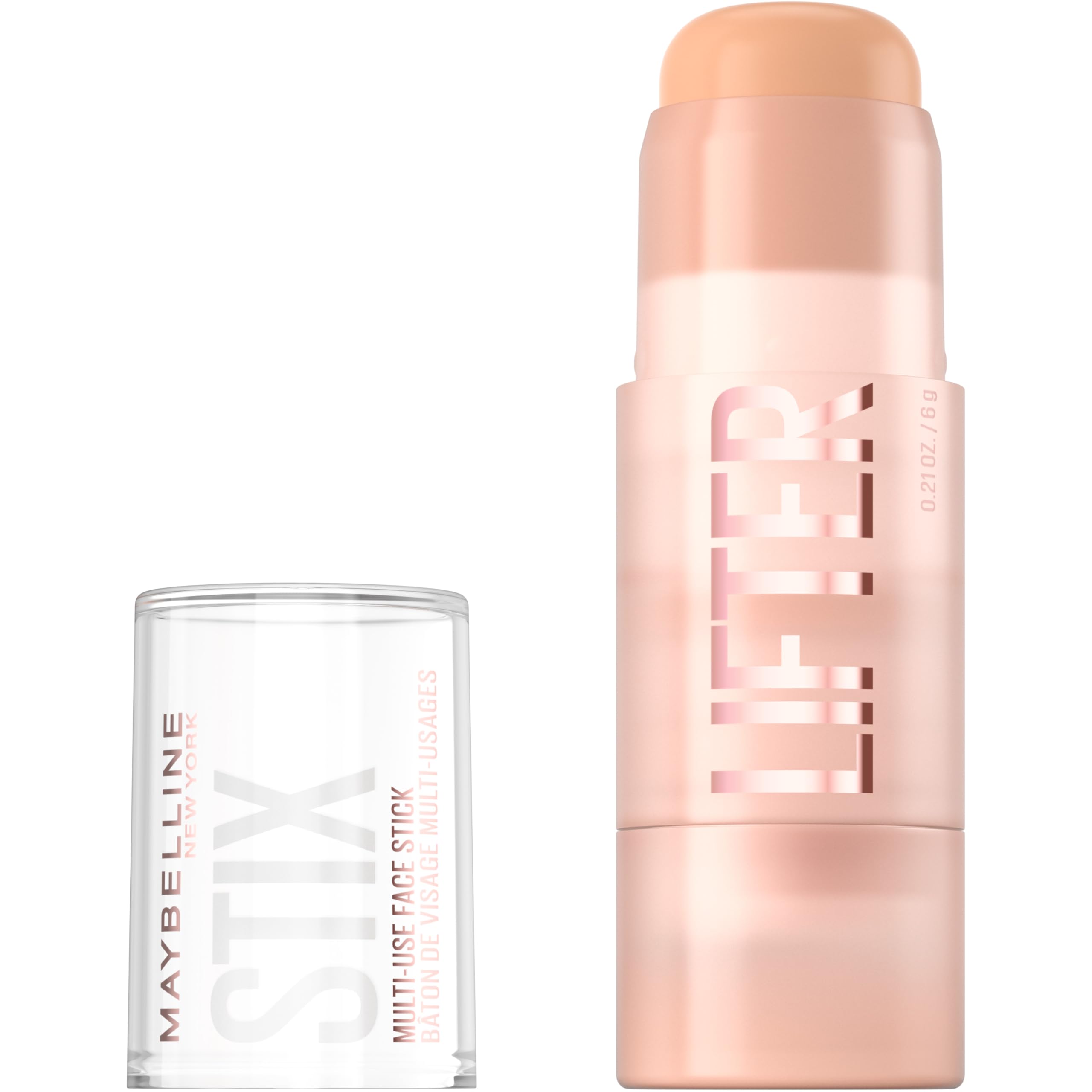 Maybelline Lifter Stix Multi-Use Face Stick - Contour, Bronzer, Concealer and Foundation Stick, All-In-One Creamy Face Makeup with Cranberry Seed Oil, 15, 1 Count