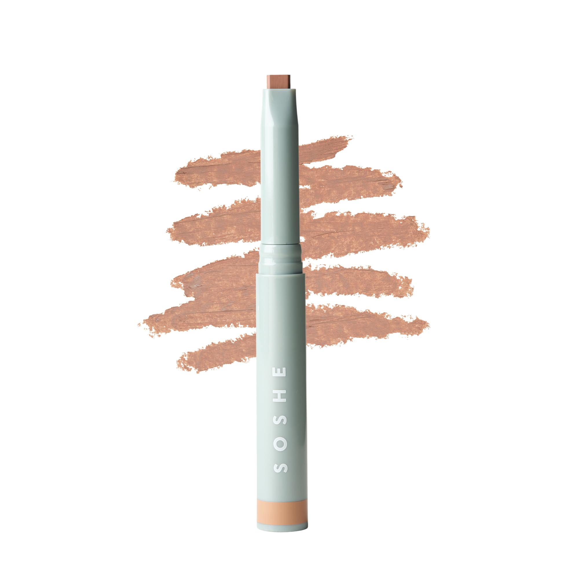 SOSHE Precision Sculpting Stick Cream Contour Stick- Satin Finish Contour Makeup- Three-Angle Tip for Cheek, Jaw and Nose, Multi Use - Blendable - Vegan - Refillable - (Linen - Light)