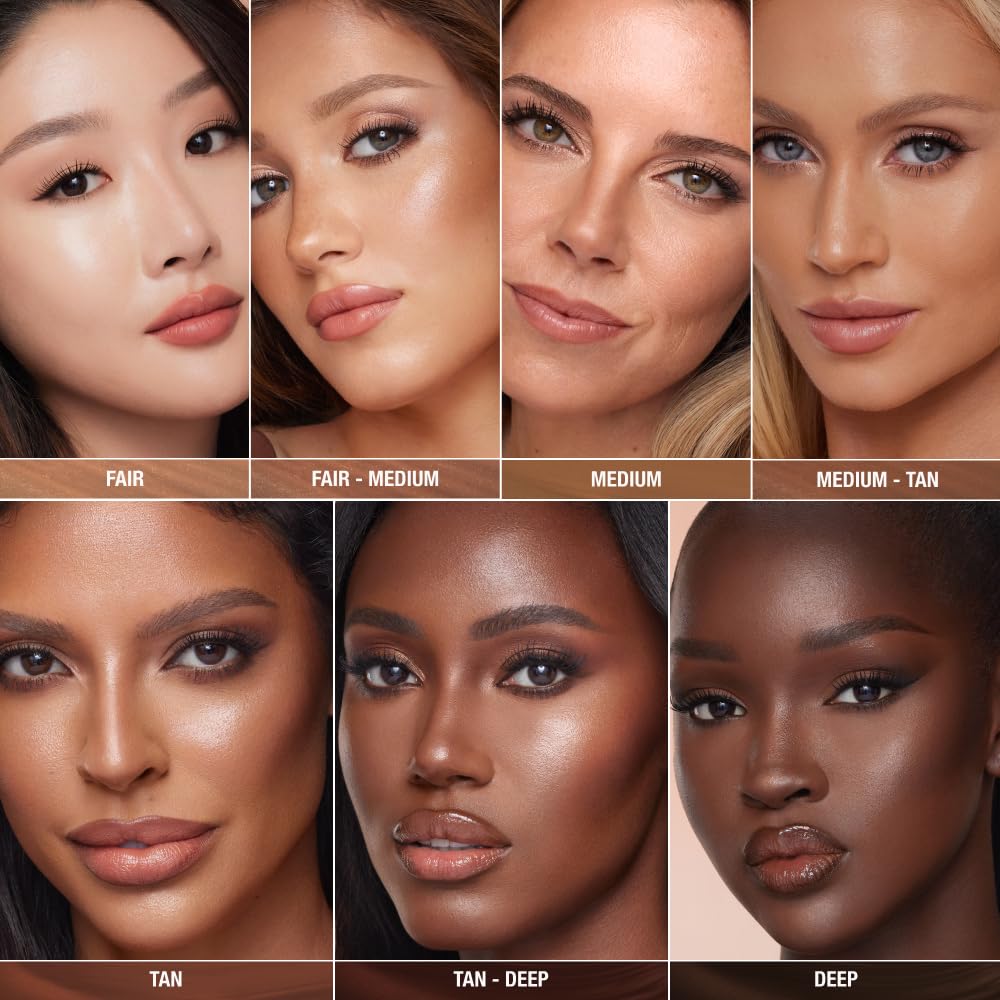 Charlotte Tilbury Hollywood Liquid Contour Wand - Easy-to-Use Contour Stick & Liquid Bronzer for Sculpting & Shaping - Leaves a Natural-Looking Sculpted Finish - Fair/Medium