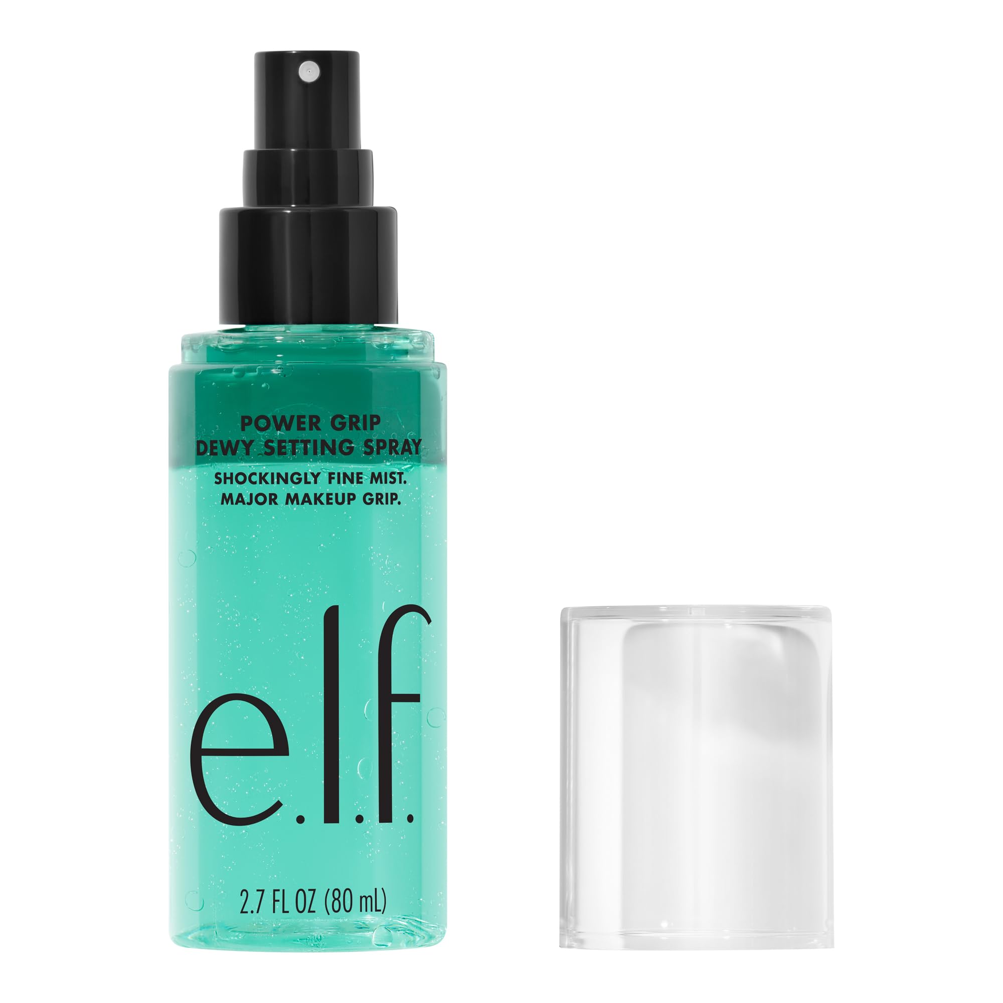 e.l.f. Power Grip Dewy Setting Spray, Hydrating Primer Sets & Grips Makeup for a Dewy Finish, Ultra Fine Mist with Hyaluronic Acid, Vegan & Cruelty-Free