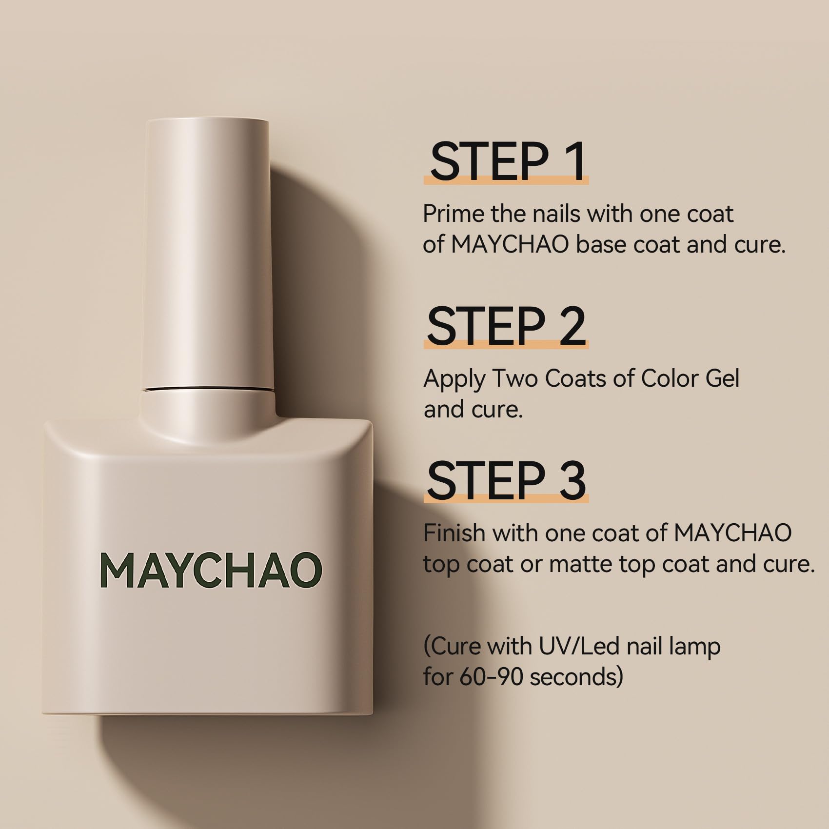 MAYCHAO 15ML Hot Pink Gel Nail Polish 1Pc Bright Pink Gel Polish Soak Off UV LED Nail Varnish Nail Art Starter Manicure Salon DIY at Home, 0.5 OZ