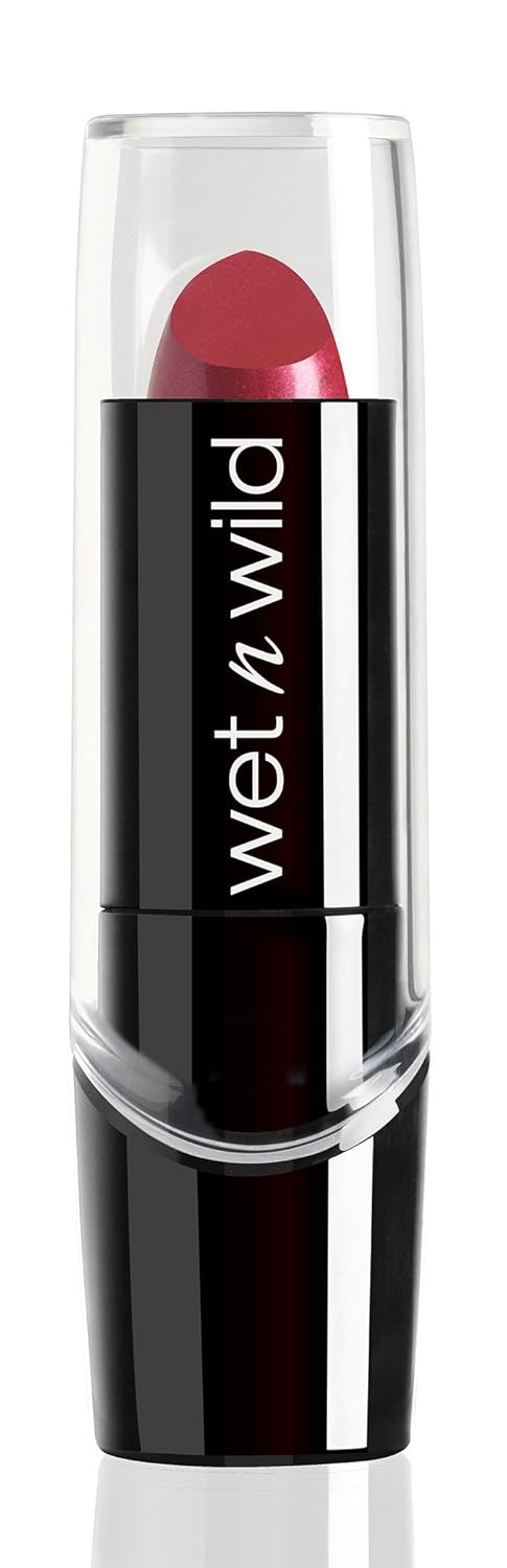 wet n wild Silk Finish Lipstick, Hydrating Rich Buildable Lip Color, Formulated with Vitamins A,E, & Macadamia for Ultimate Hydration, Cruelty-Free & Vegan - Mink Brown