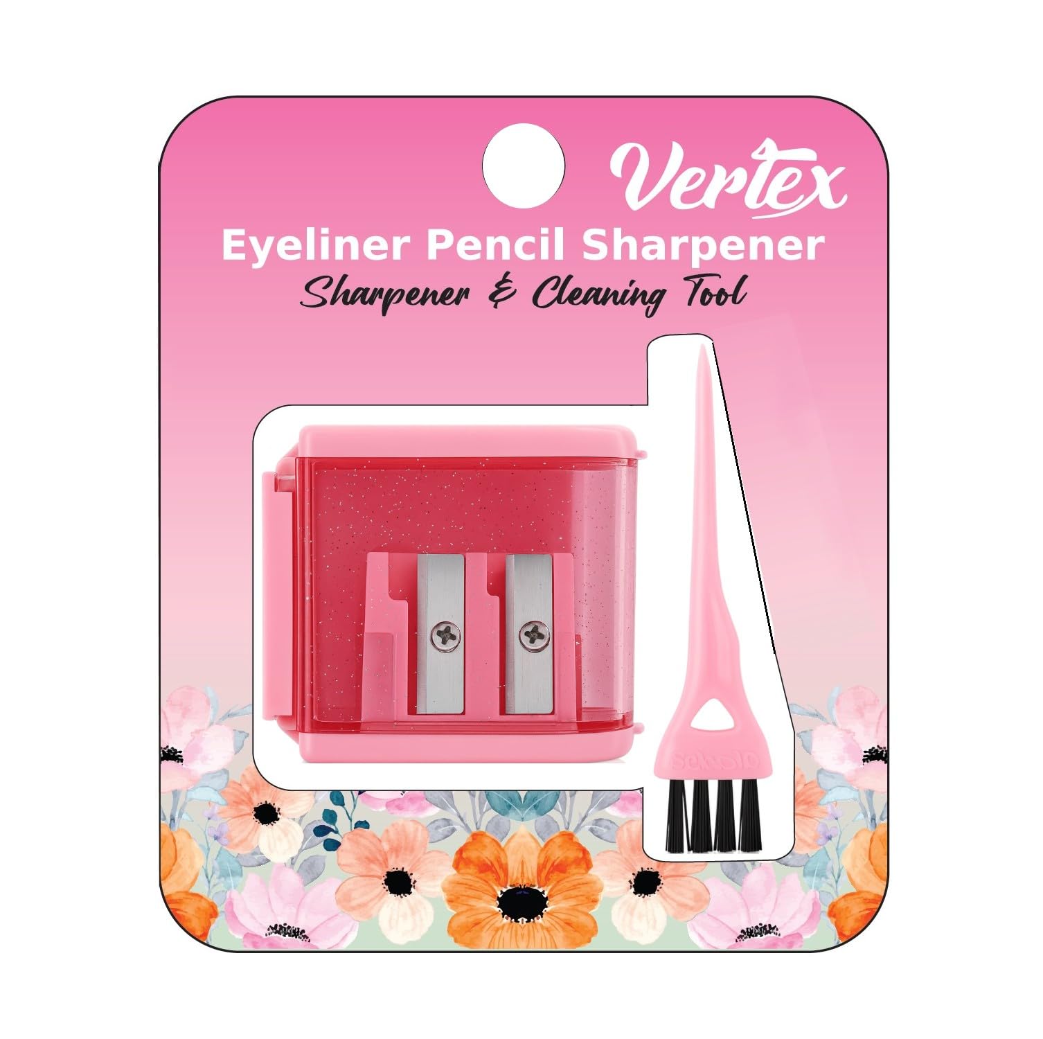 Eyeliner Pencil Sharpener for Eyes and Lip Liner Makeup Large Brow Pencils Small Angled Wing Tip Real Beginners Techniques Eye Shadow Lines Gel Eyebrow Pomade Black Liquid Waterproof Vertex Stencil