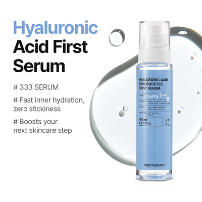 MEDITHERAPY Hyaluronic Acid Serum 5.07 fl oz | Korean Facial Serum for Plump Dewy Glass Skin, Deep Hydrating Moisture for All Skin Types, K-Beauty