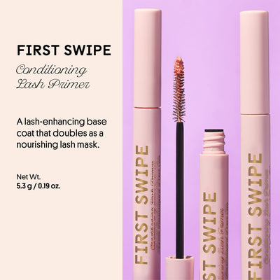 Winky Lux First Swipe Lash Primer & Mascara Base – Hydrating, Nourishing & Conditioning Formula with Argan Oil, Extend Wear, Minimize Transfer, Support Strong Healthy Lashes