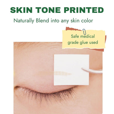 Eyelid Lifter Tape for Droopy Eyelids, Skin-Toned Double Eyelid Tape for Hooded Eyes, Waterproof Single-Sided Strips with Strong Hold & Natural Invisible Finish, Made in Japan, 144 pcs
