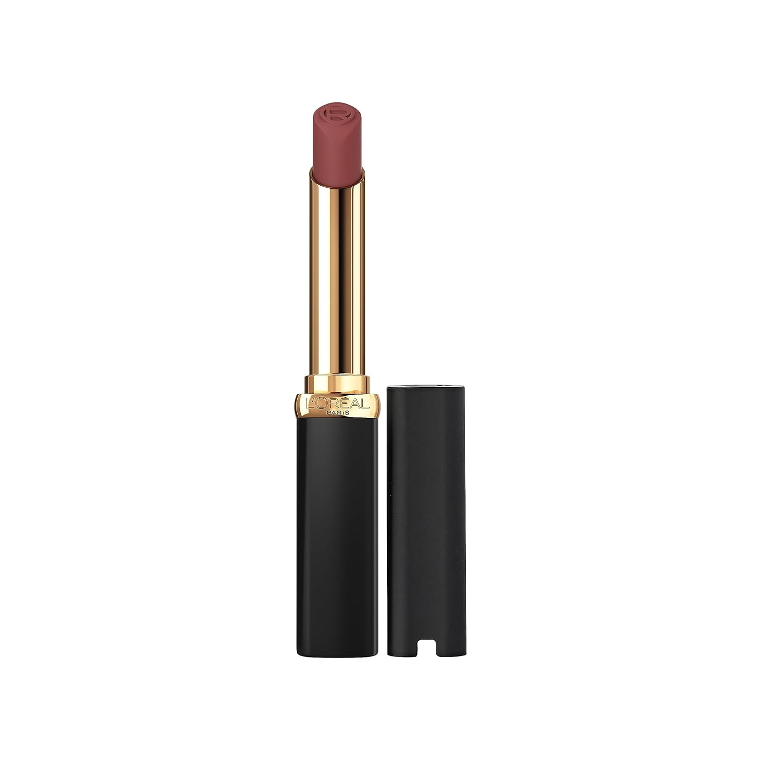 L'Oreal Paris Colour Riche Intense Volume Matte Lipstick, Lip Color Infused with Hyaluronic Acid for up to 16hr All Day Comfort, Le Carmin Courage, 0.06 oz