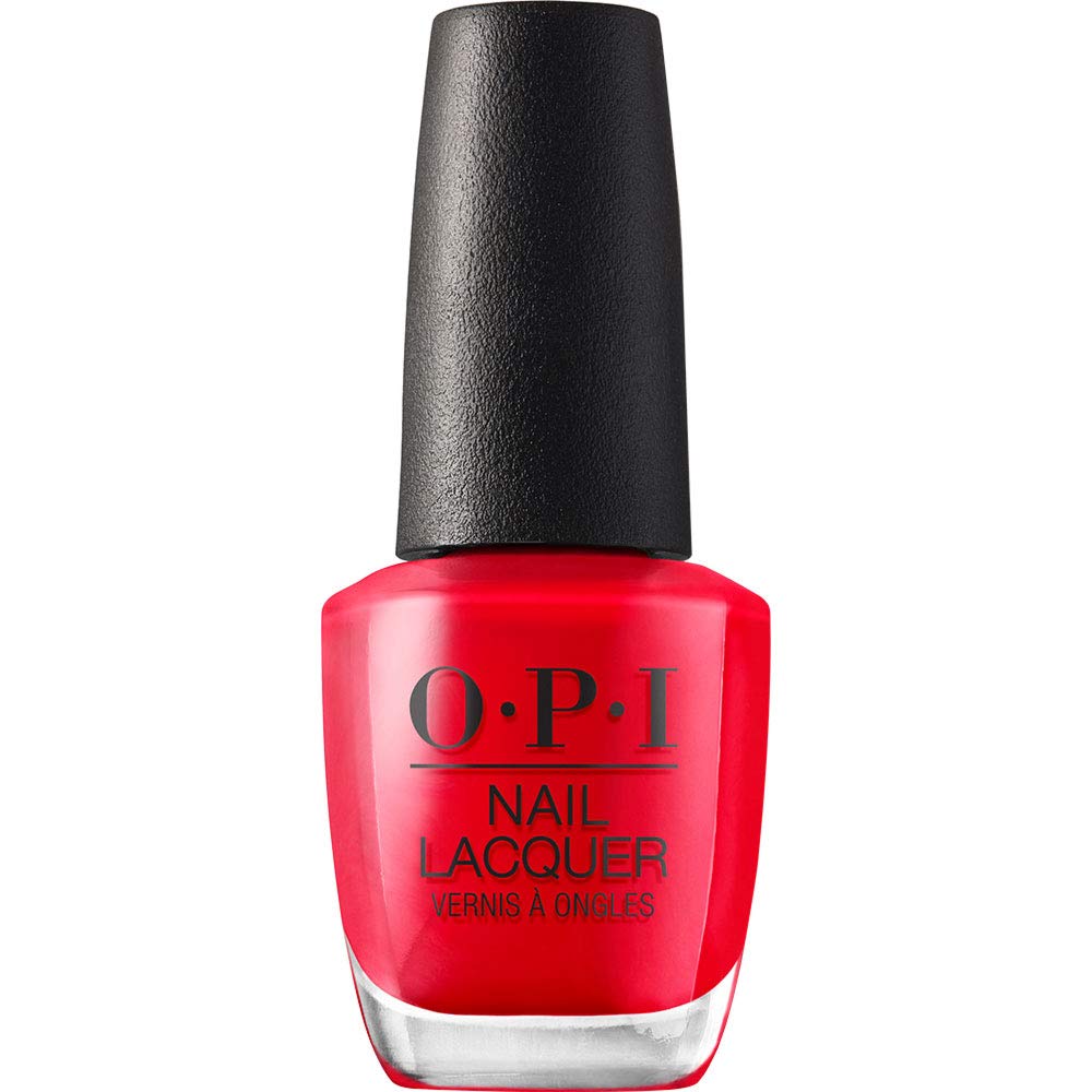 OPI Nail Lacquer Cajun Shrimp | Opaque Bright Orange Crème Chip Resistant Nail Polish | Fast Drying, Streak Free