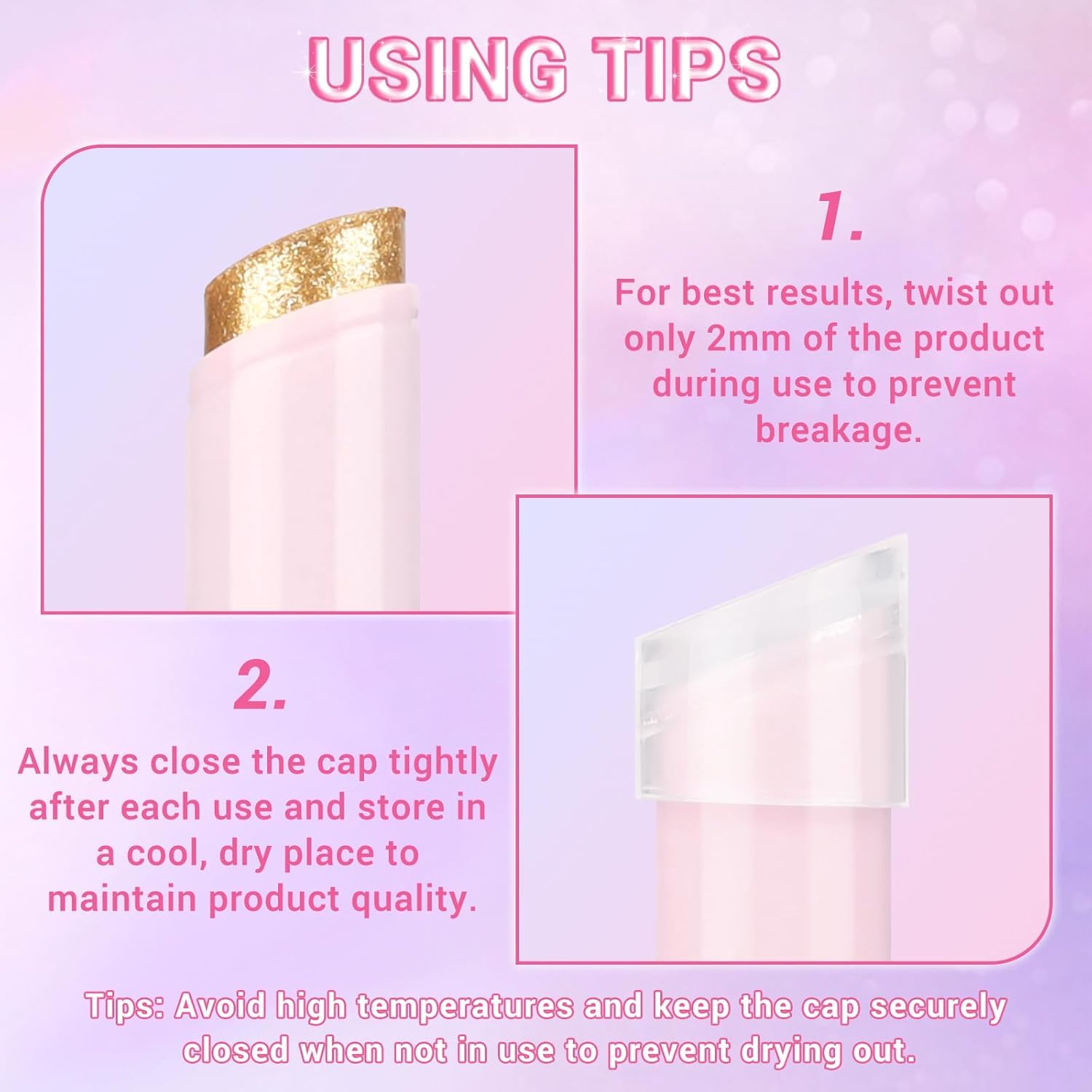 Multipurpose Eyeshadow, Eyeshadow Stick for Highlighter & Lip Gloss, Hydrating Jelly Texture with Sparkling Shine, Lightweight, 0.1oz (06#)