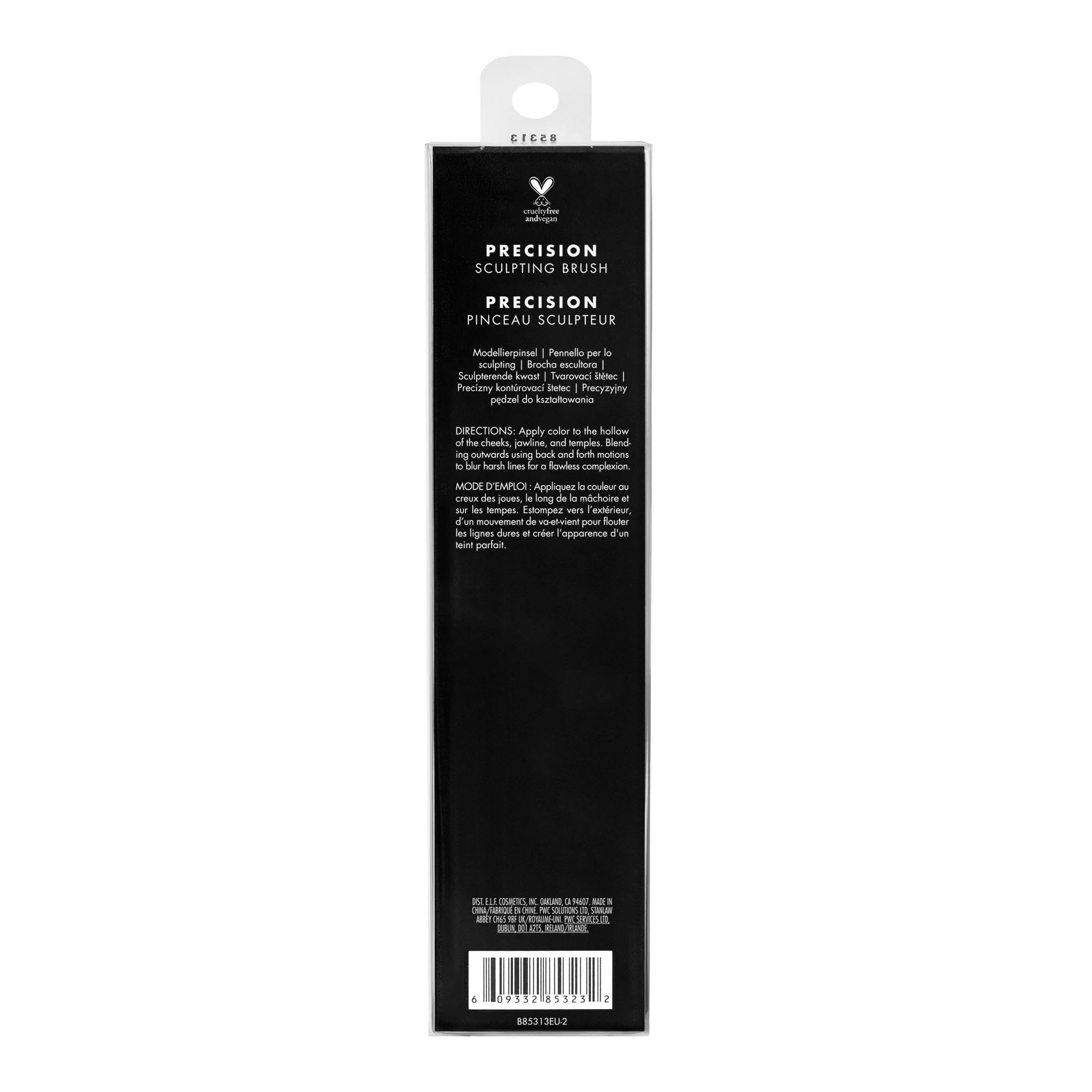 e.l.f. Precision Sculpting Brush, Makeup Brush For Easily Contouring & Sculpting Your Face, Made With Synthetic Bristles, Vegan & Cruelty-Free