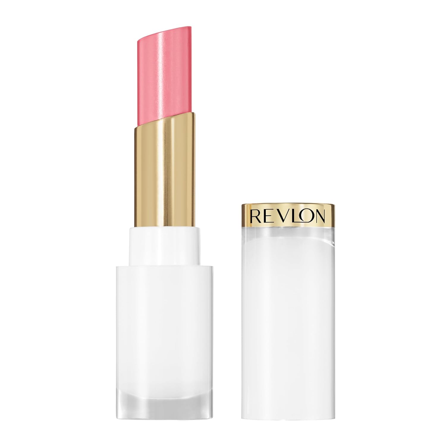 REVLON Super Lustrous Glass Shine Balm Gift Set, 3-Piece, Lipstick Multipack, Hydrating Tinted, Sheer Glossy Finish, 003 Honey Shine, 008 Rum Raisin, 006 Girly Swirly