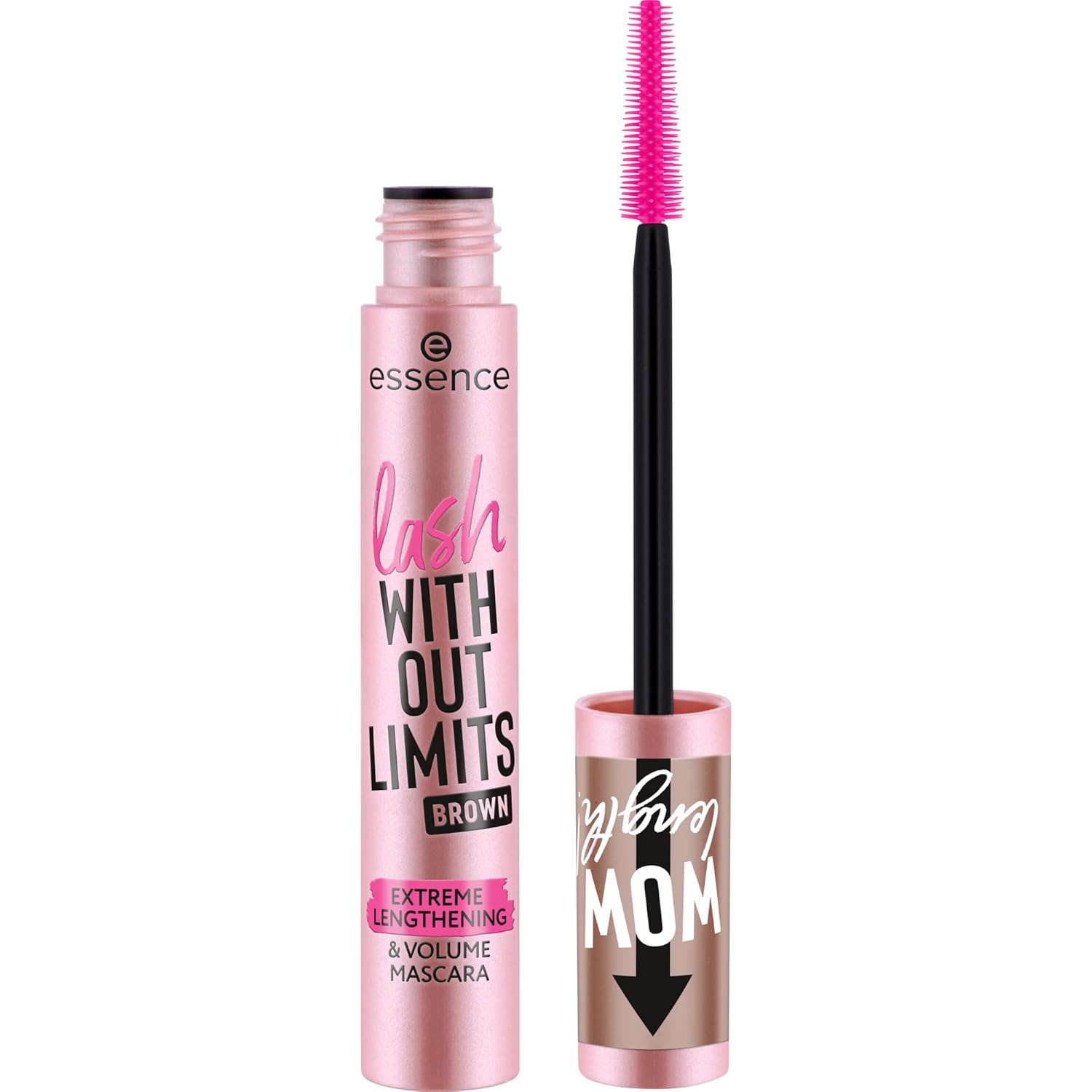essence | Lash Without Limits Extreme Lengthening & Volume Mascara (01 | Extra Black) | Volumizing & Lengthening | Vegan, Cruelty Free & Paraben Free