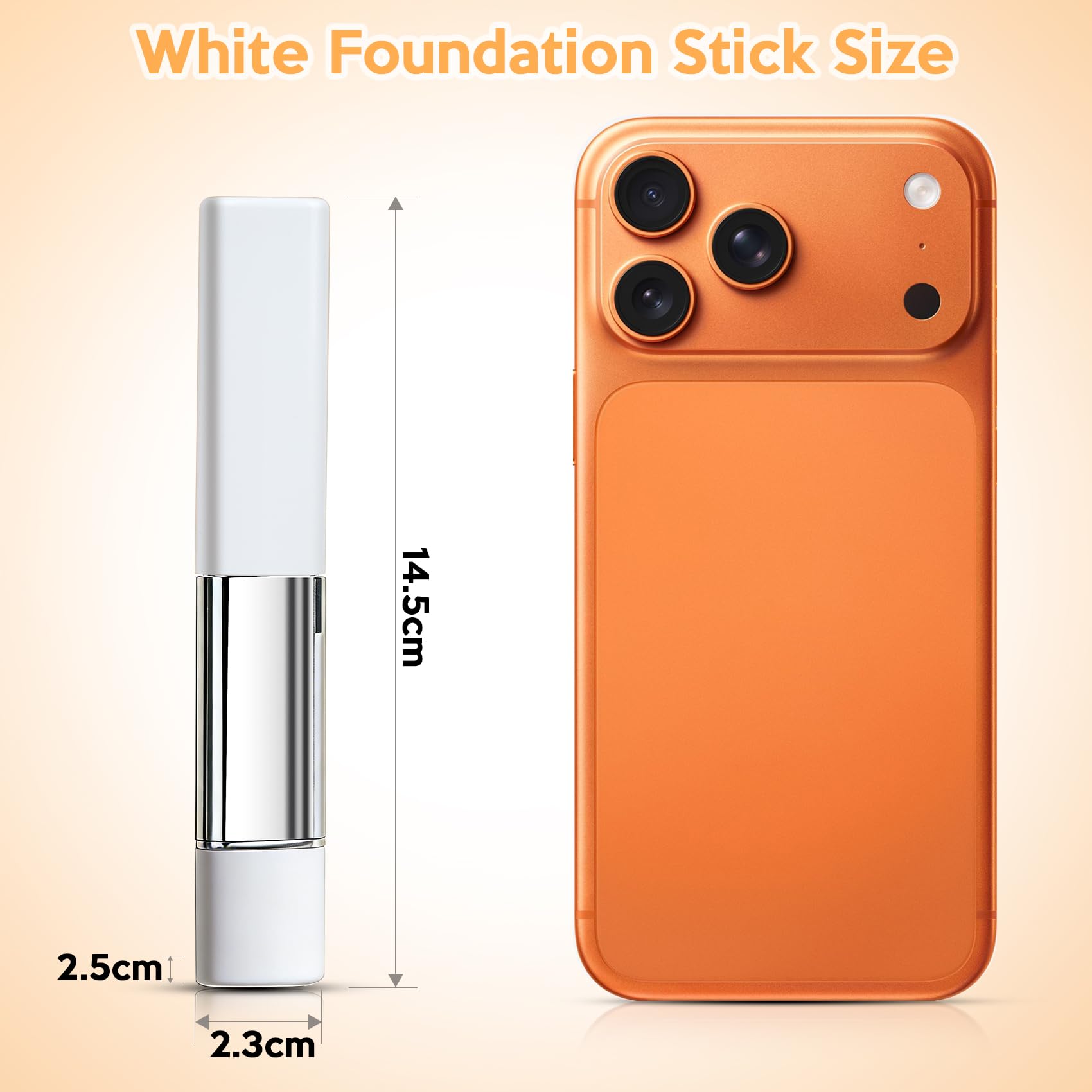 Upgrade 2 in 1 Blanc Cover Cream Stick V - Color Changing Foundation Stick with Volufiline - Hydrating Concealer Base Makeup, Dual-Ended with Built-in Brush, Portable for Daily Use