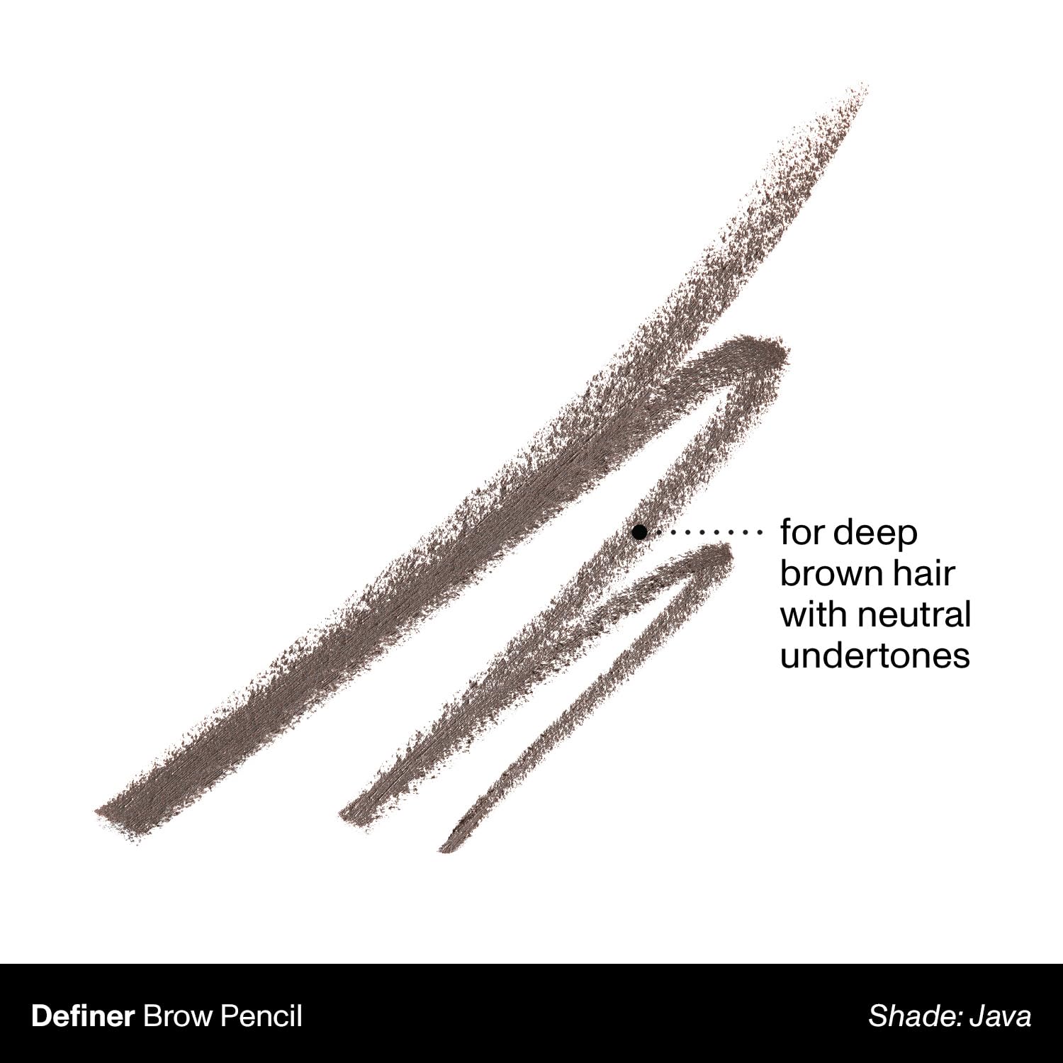 Morphe Definer Dual-Ended Brow Pencil & Spoolie - Eyebrow Pencil with Precision Slanted Tip for Shaping, Defining & Filling - Smooth, No-Tug Formula - Java (0.003 oz)