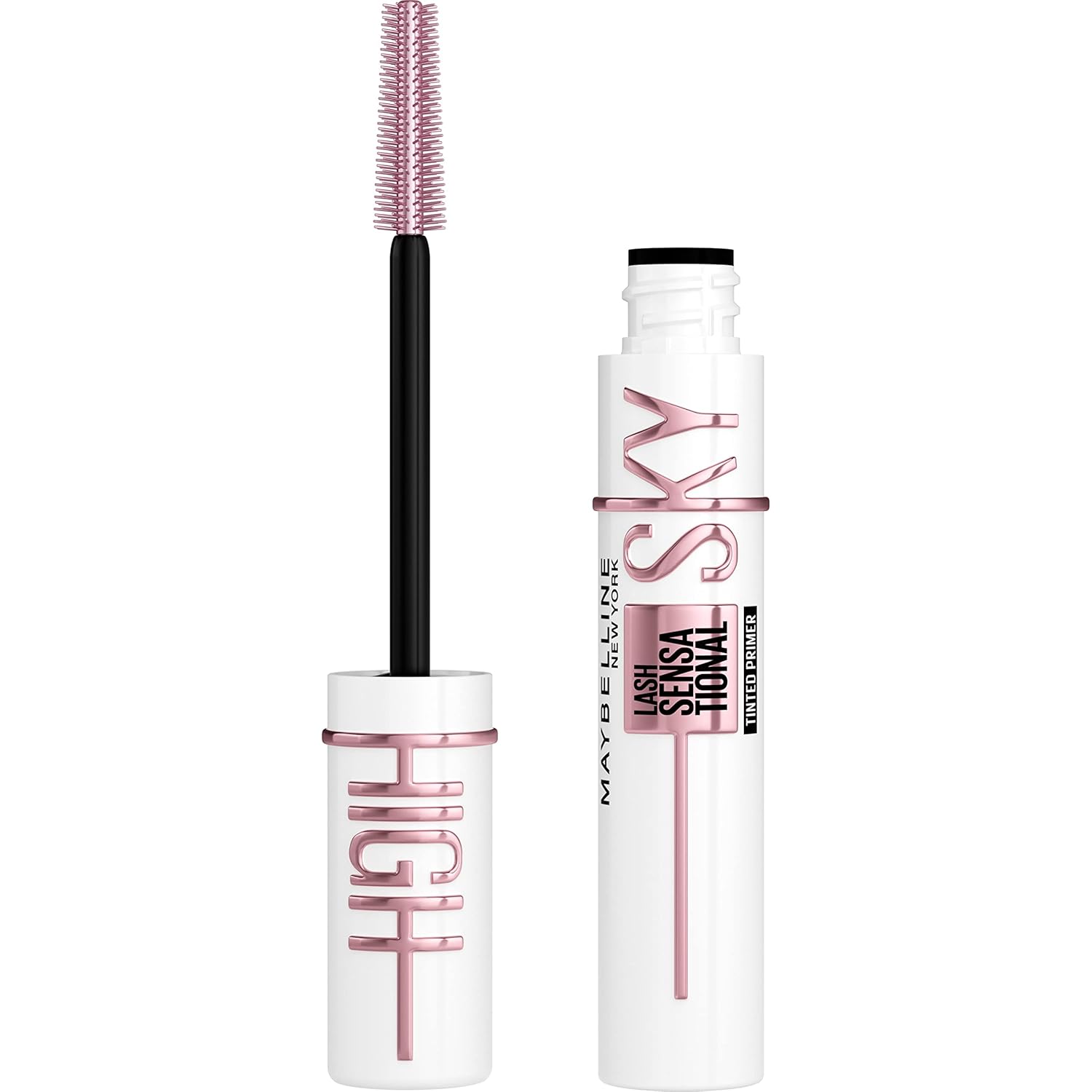 Maybelline Lash Sensational Sky High Washable Mascara Makeup, Volumizing, Lengthening, Defining, Curling, Multiplying, Buildable Formula, Cosmic Black, 1 Count