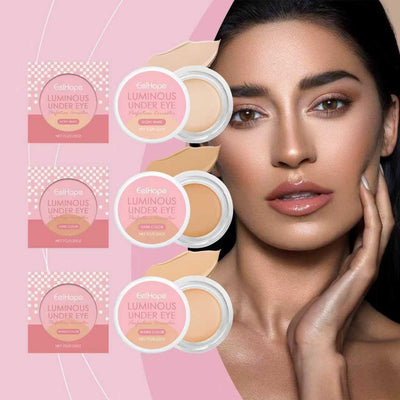 Hailoyearn Under Eye Brightener, Under Eye Corrector, Conceal, Brightens, Moisturizing And Waterproof, Effectively Cover Dark Circles (Lvory)