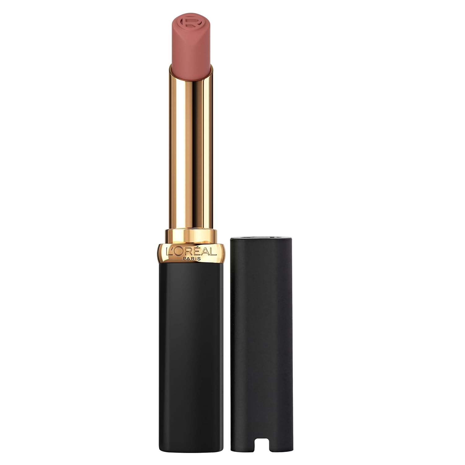 L'Oreal Paris Colour Riche Intense Volume Matte Lipstick, Lip Color Infused with Hyaluronic Acid for up to 16hr All Day Comfort, Le Carmin Courage, 0.06 oz