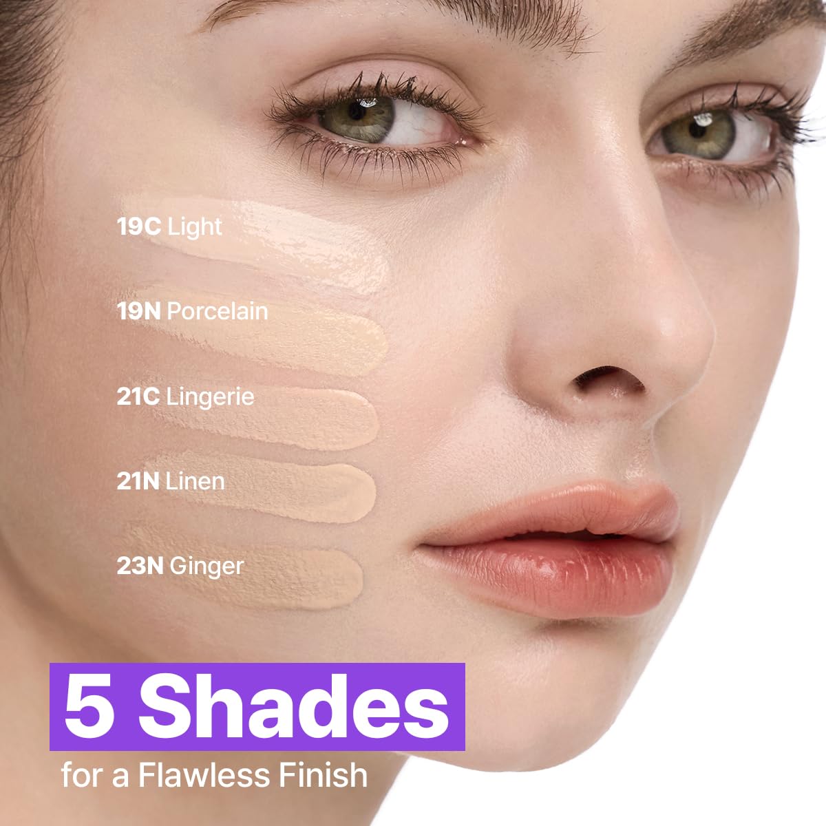 CLIO Kill Cover Mesh Blur Cushion Foundation, Flawless Full Coverage, Pore Blurring for Smooth Skin, Semi-Matte Finish, Long-Lasting, Lightweight, Oil-Control, Korean Foundation (21N LINEN)