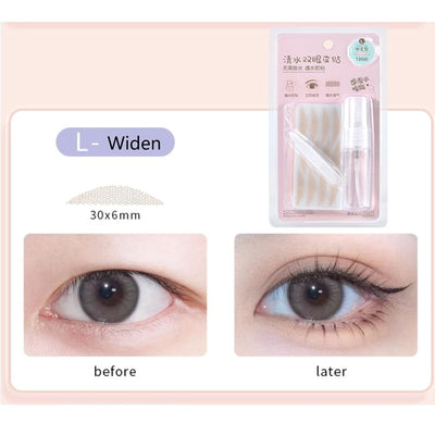 MATISUN Glue-Free Invisible Double Eyelid Sticker, 2025 New Glue-Free Ultra Natural Invisible Double Eyelid Sticker, Invisible Eyelid Tape for Hooded Eyes, Waterproof (Large-2PC)