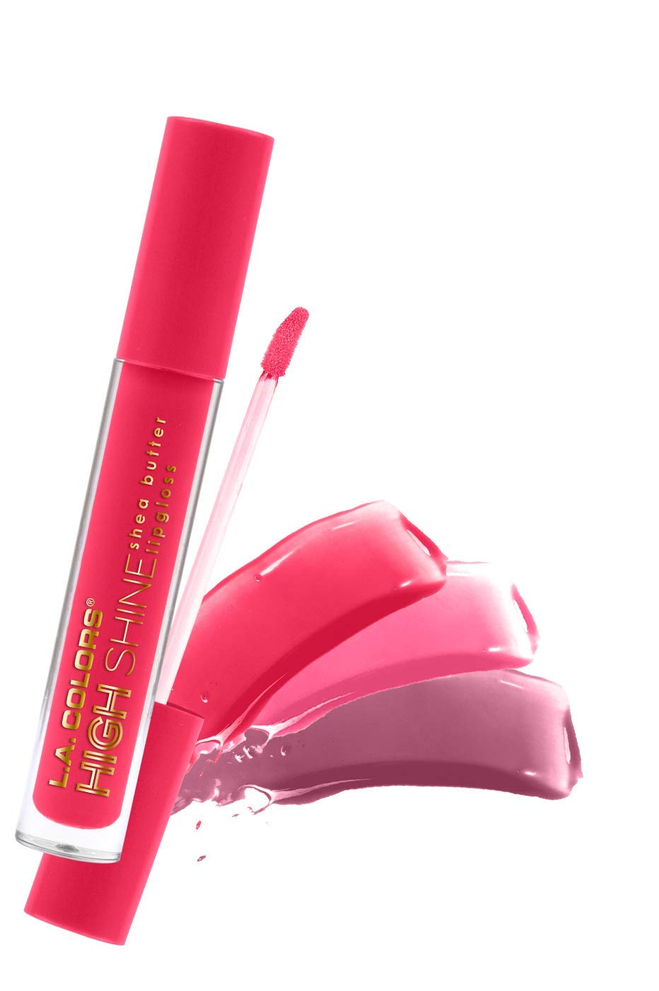 L.A. COLORS High Shine Shea Butter Lip Gloss, Baby Cakes, 0.14 Oz