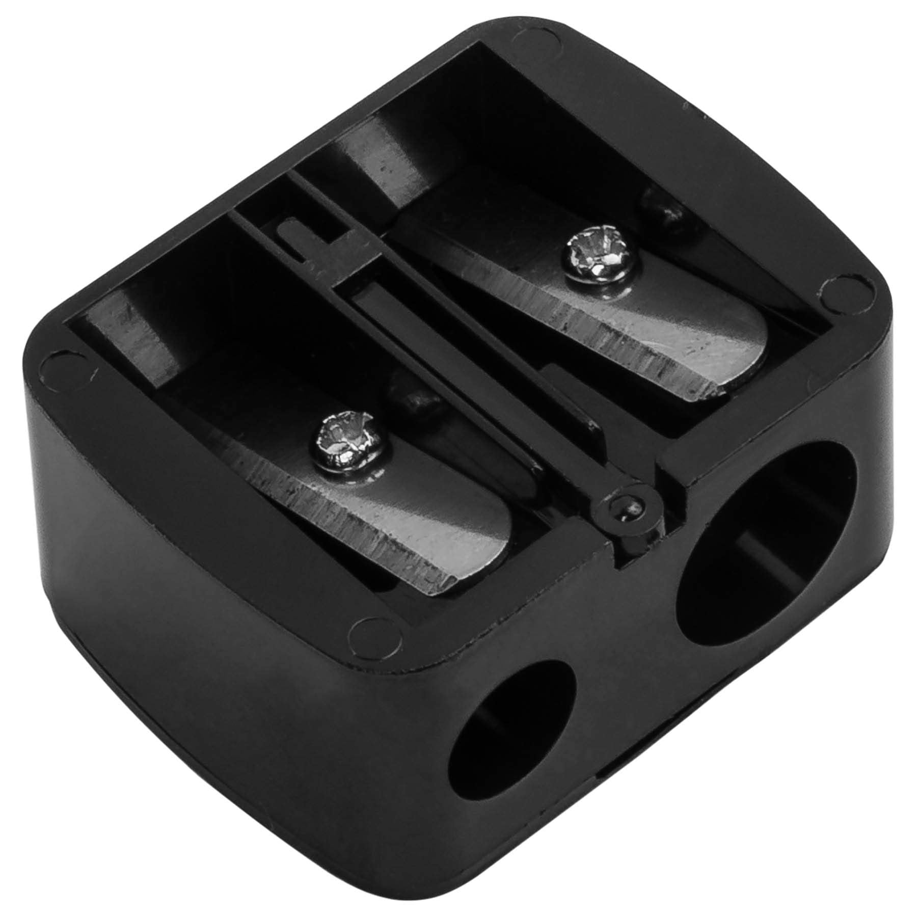SHANY Cosmetic Pencil Sharpener - Eyeliner and Lip Pencil Dual Sharpener with Removable Lid for Traditional and Jumbo Pencils