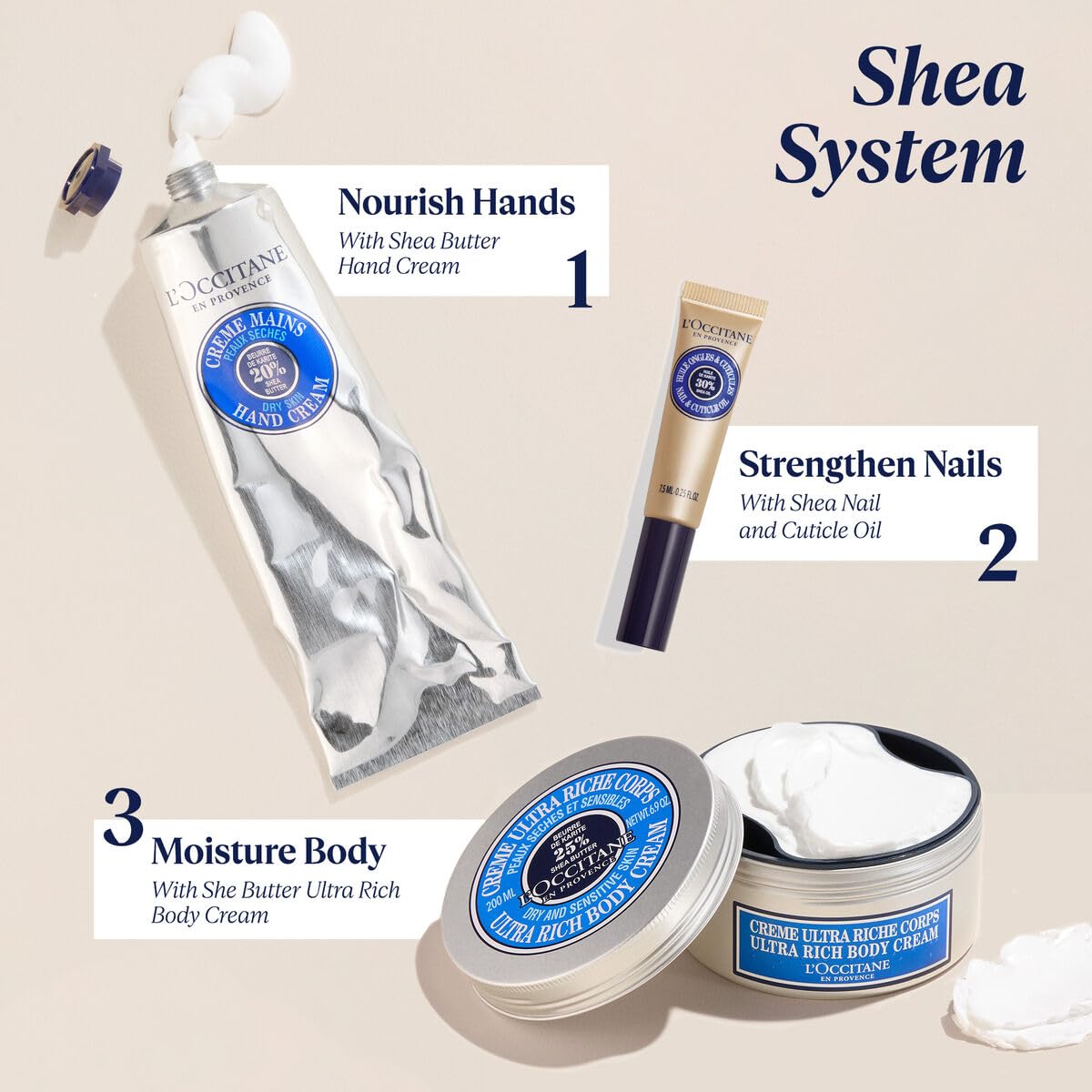 L'Occitane Nourishing Nail & Cuticle Oil with 30% Shea Oil. 0.25 fl oz