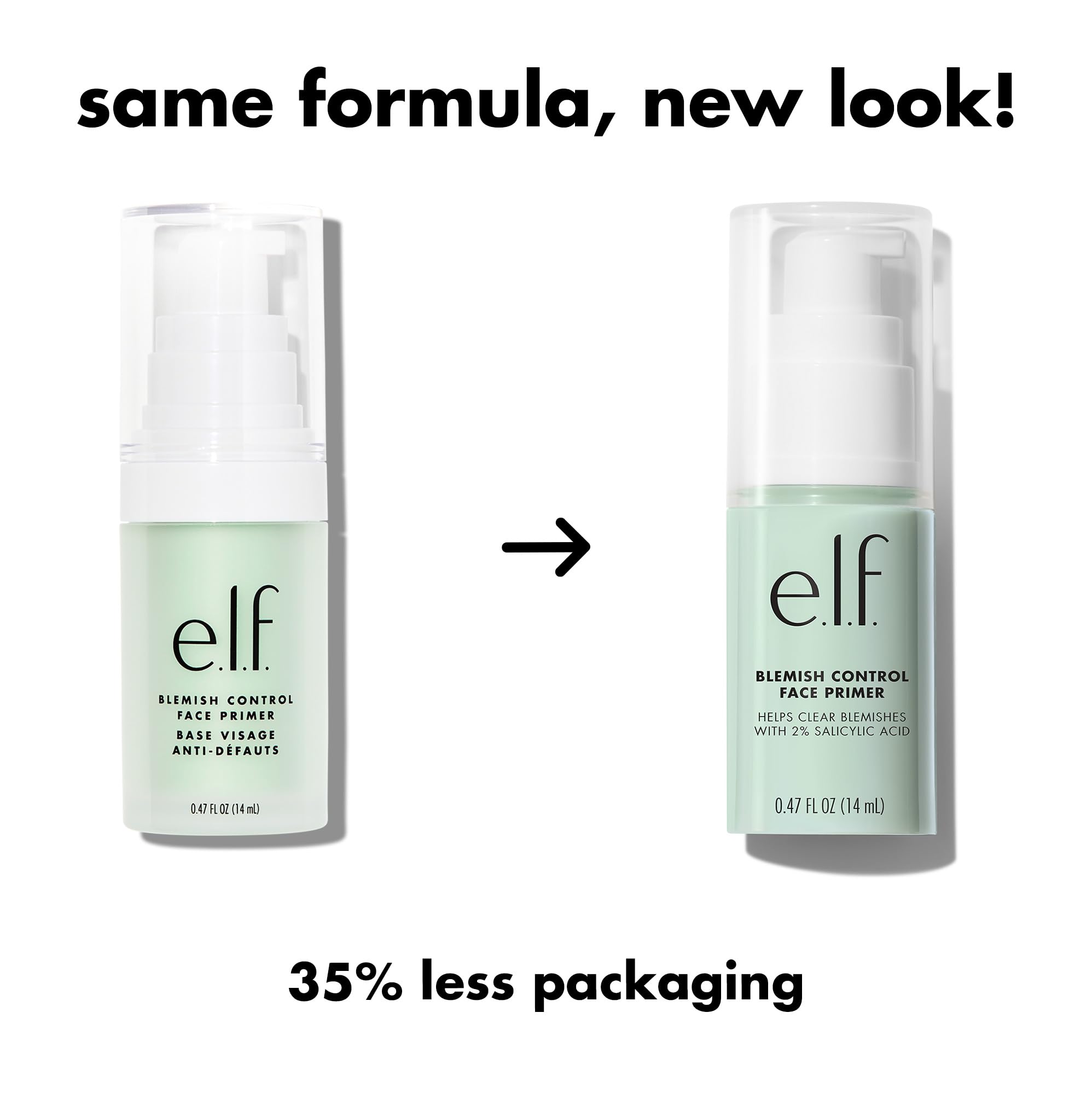 e.l.f. Blemish Control Face Primer, Soothing & Hydrating Makeup Primer For Fighting Blemishes, Grips Makeup To Last, Vegan & Cruelty-free, Small